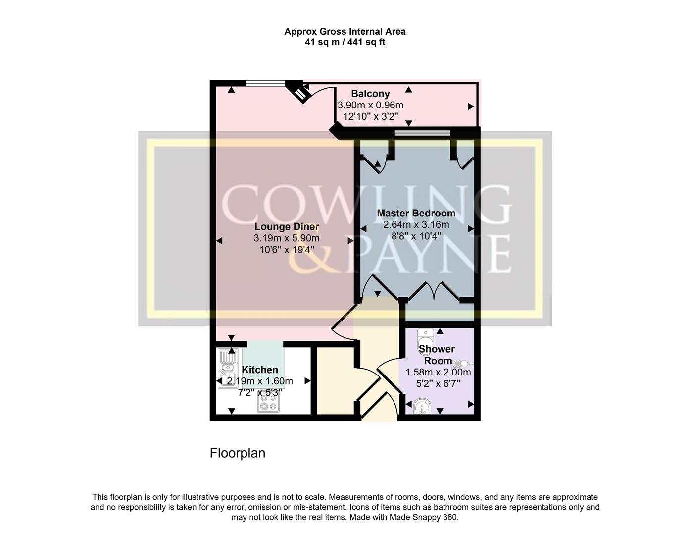 Flat 32, Homeholly House, Church End Lane, Wickford floorplan
