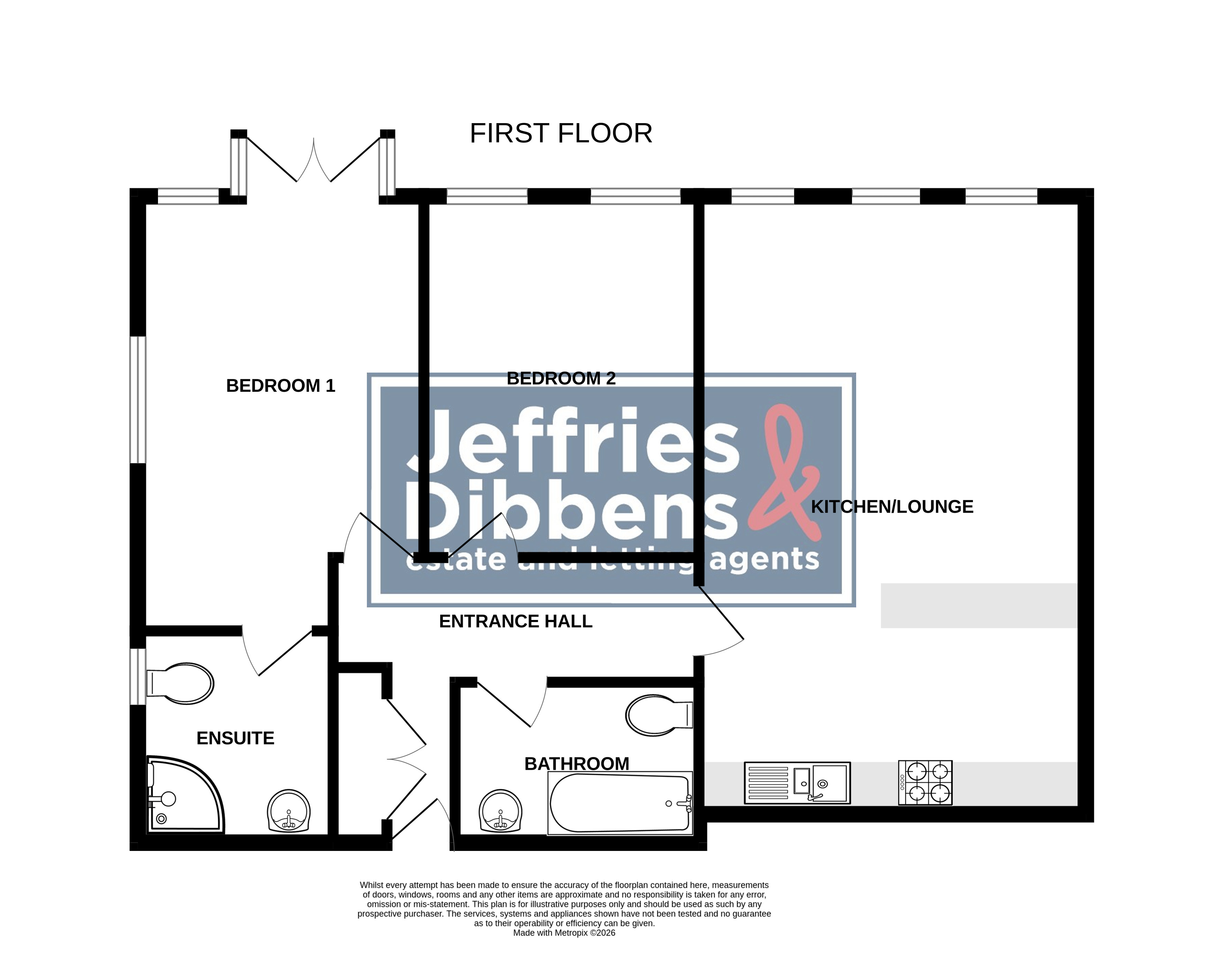 Flat D, 6, The Spinney, Waterlooville floorplan