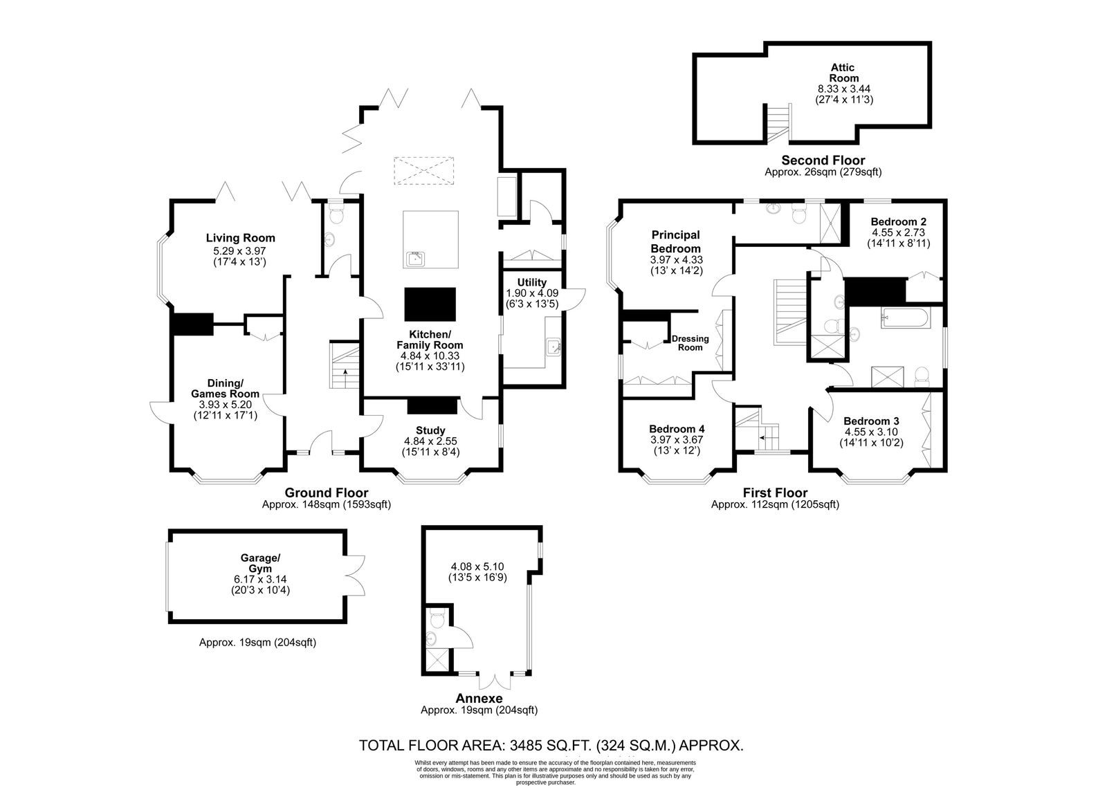 Mount Lodge, 226 Springfield Road, Chelmsford floorplan