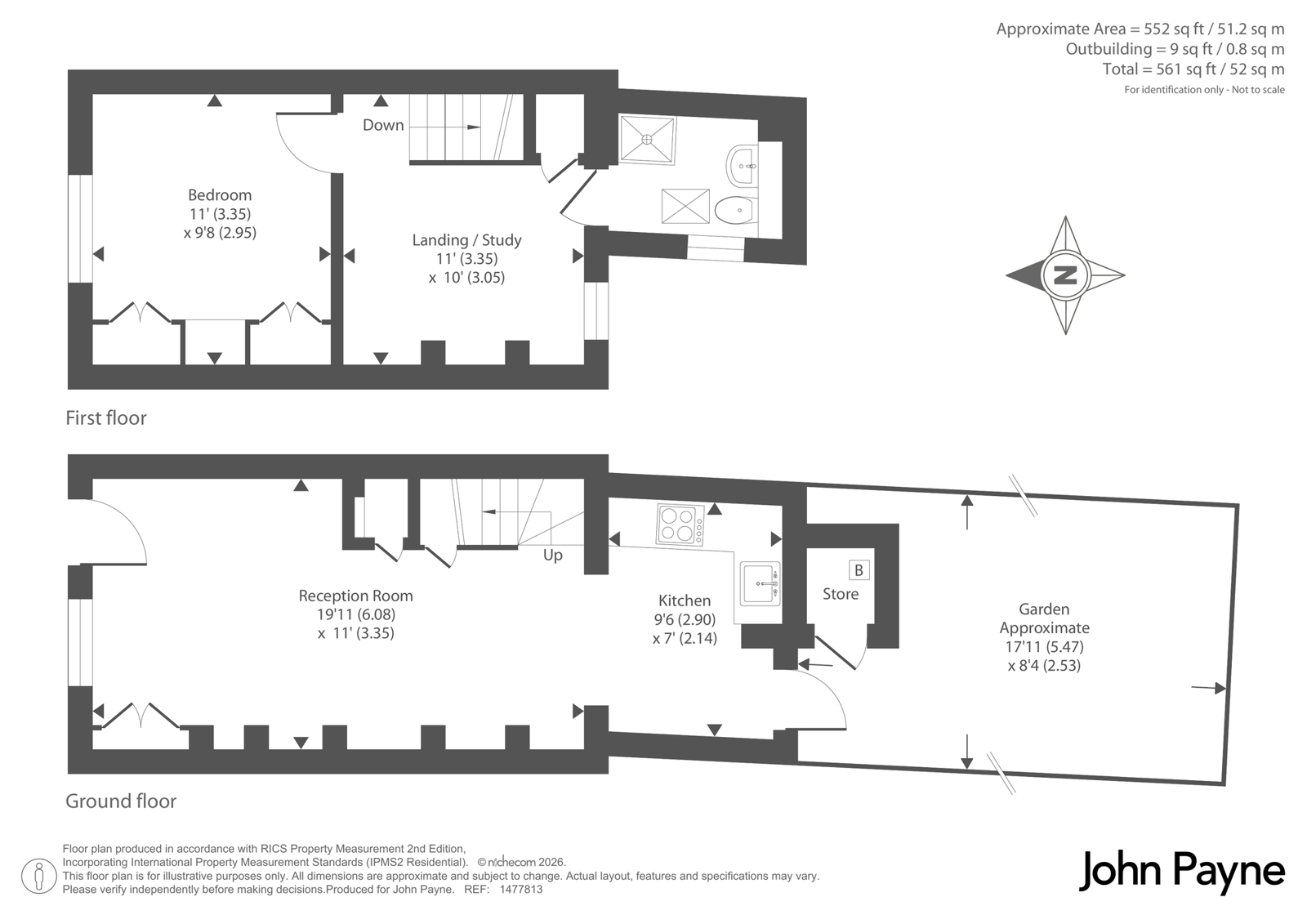 107, Royal Hill, London floorplan