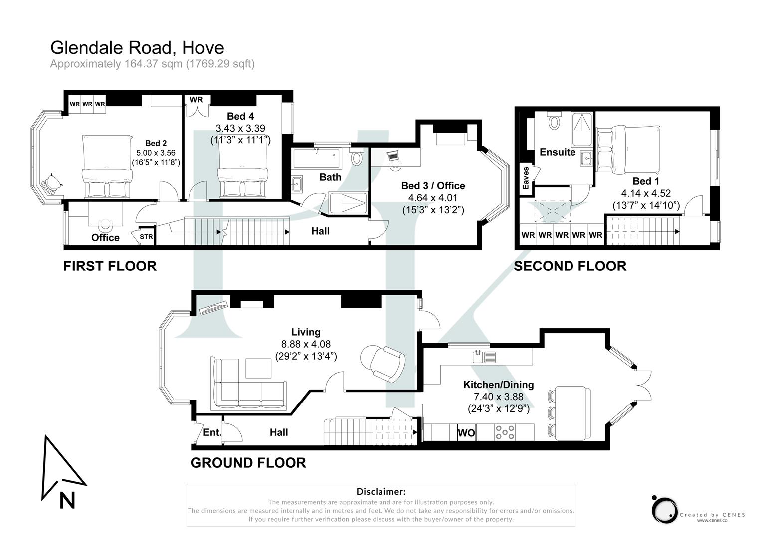 23, Glendale Road, Hove floorplan