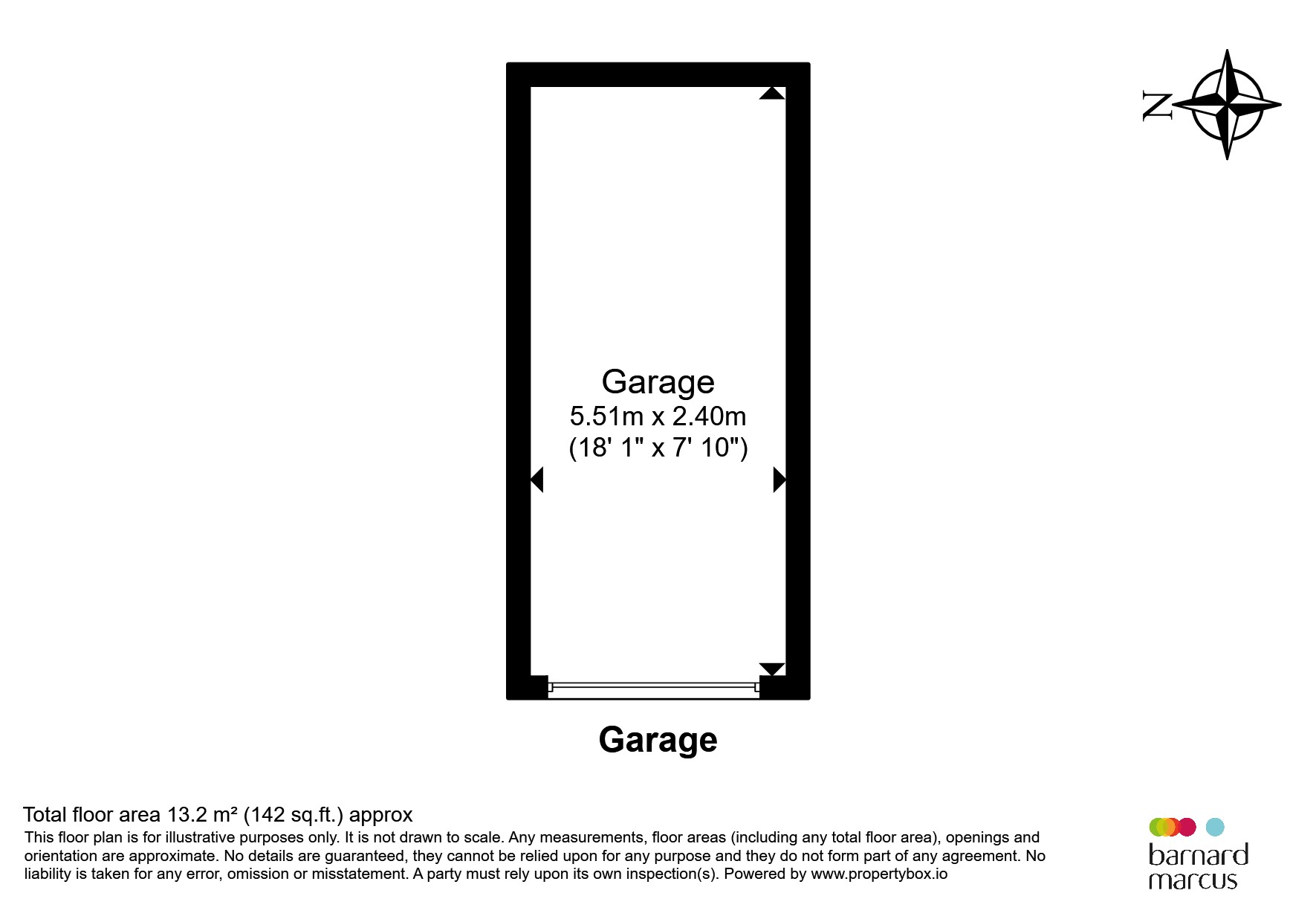 Garage 23, 685, Radcliffe Square, London floorplan