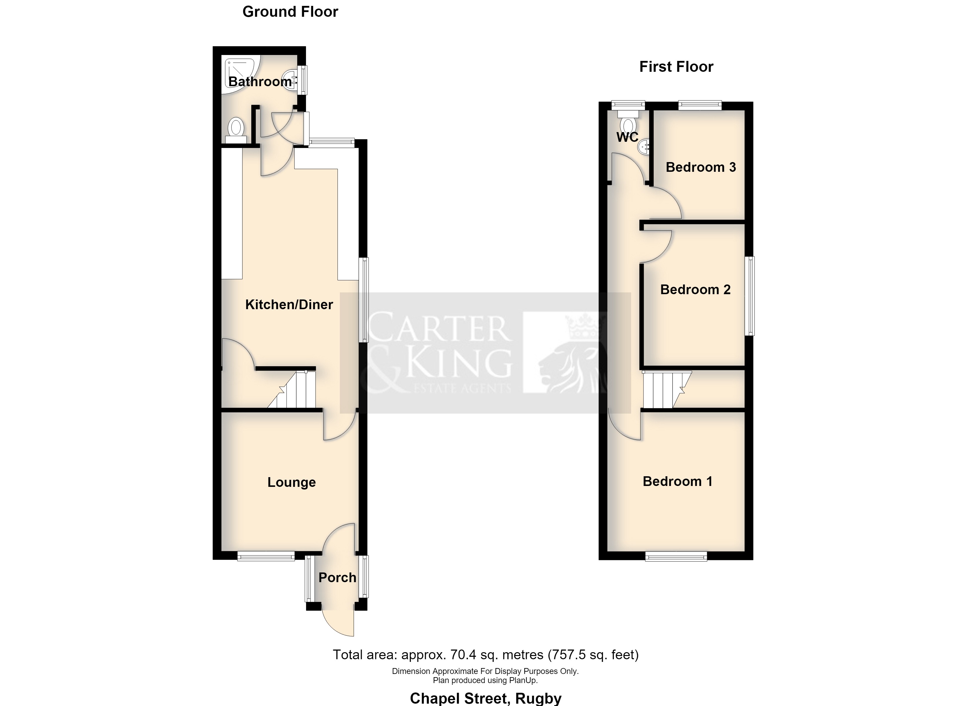 64, Chapel Street, Rugby floorplan
