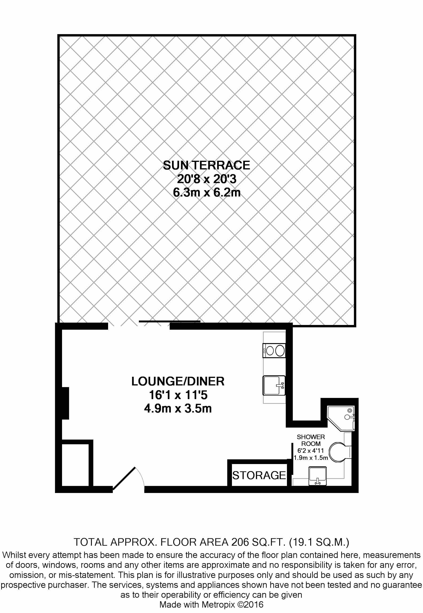 Union House, 23 Clayton Road floorplan