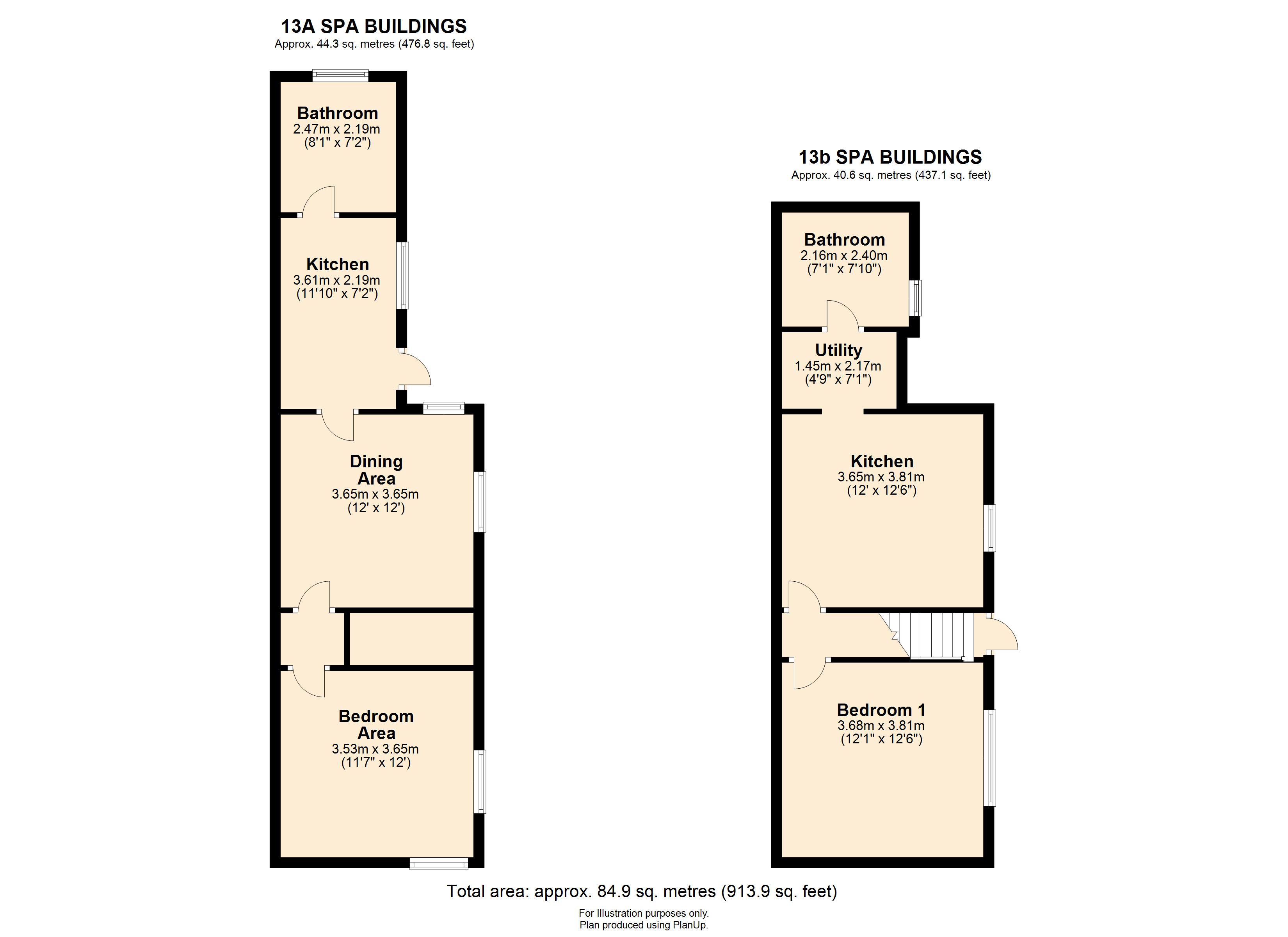 11, 12, 13a and 13b, Spa Buildings, Lincoln floorplan
