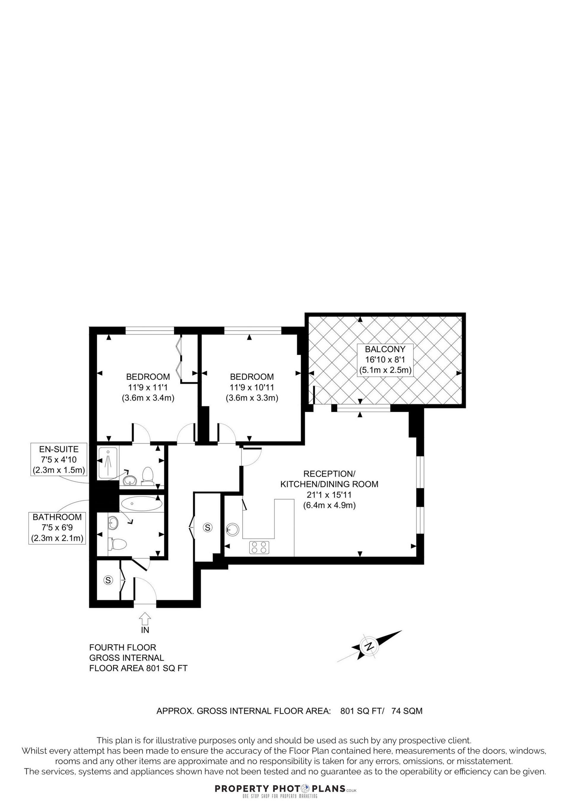 Flat 407 Lighterman Point 3, New Village Avenue, Canninig Town floorplan