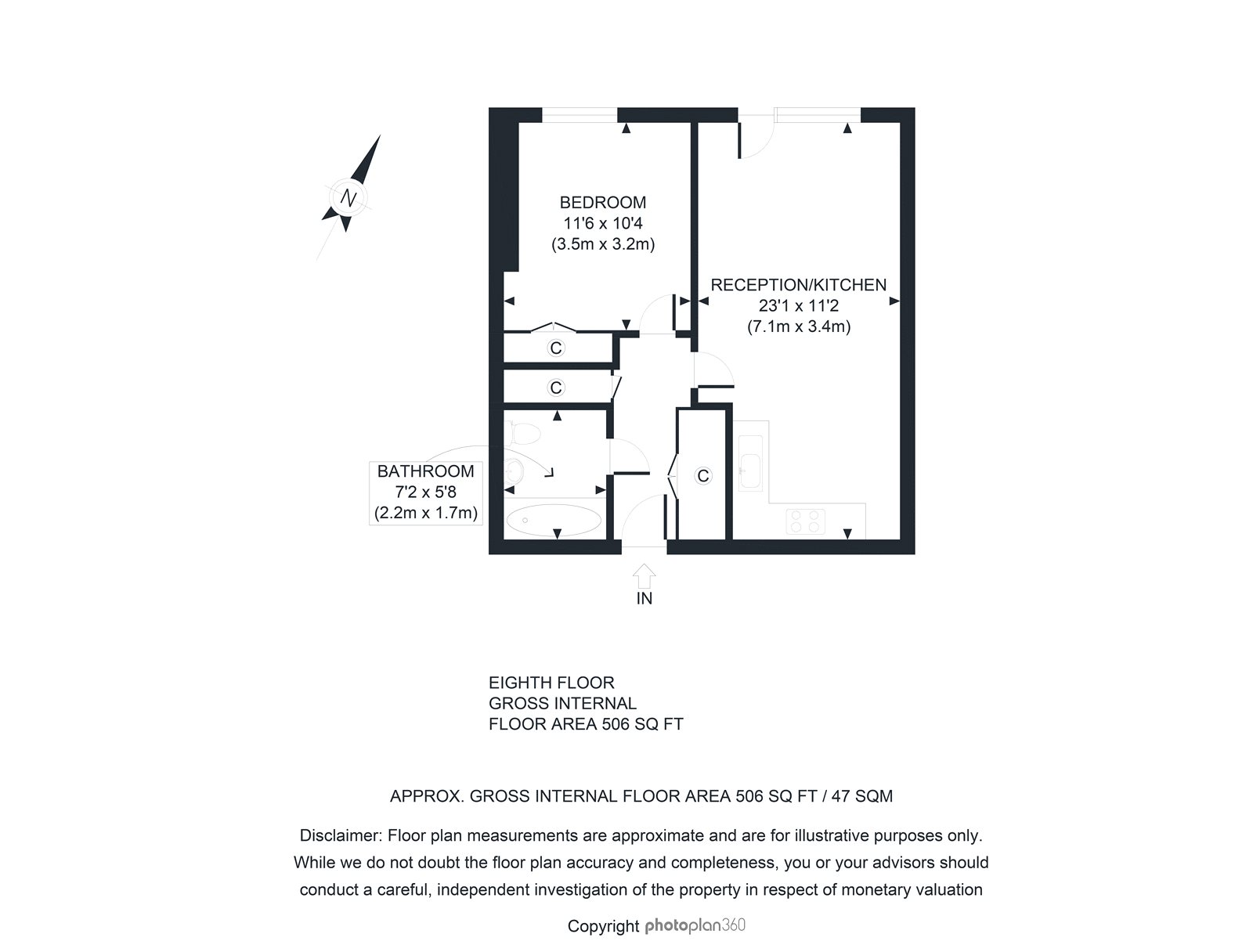 1 Bedrooms  for sale in Admiral House, St George Wharf, London SW8