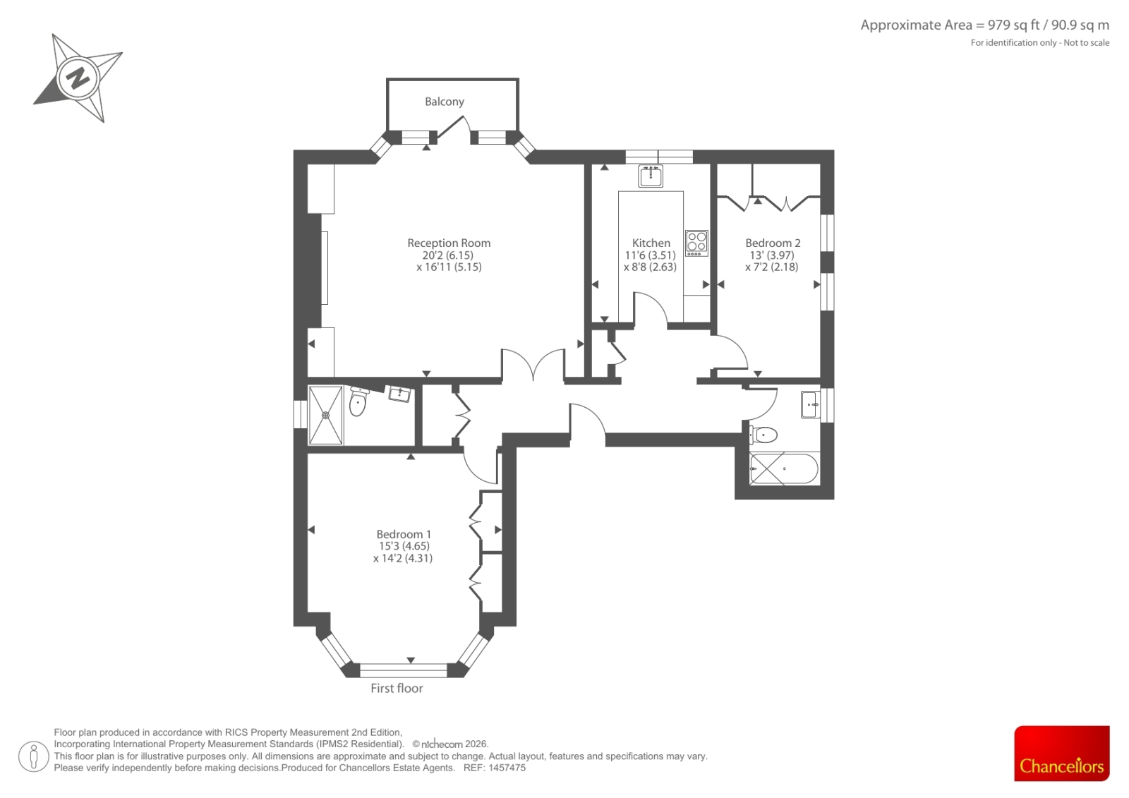 Priory Road, London floorplan