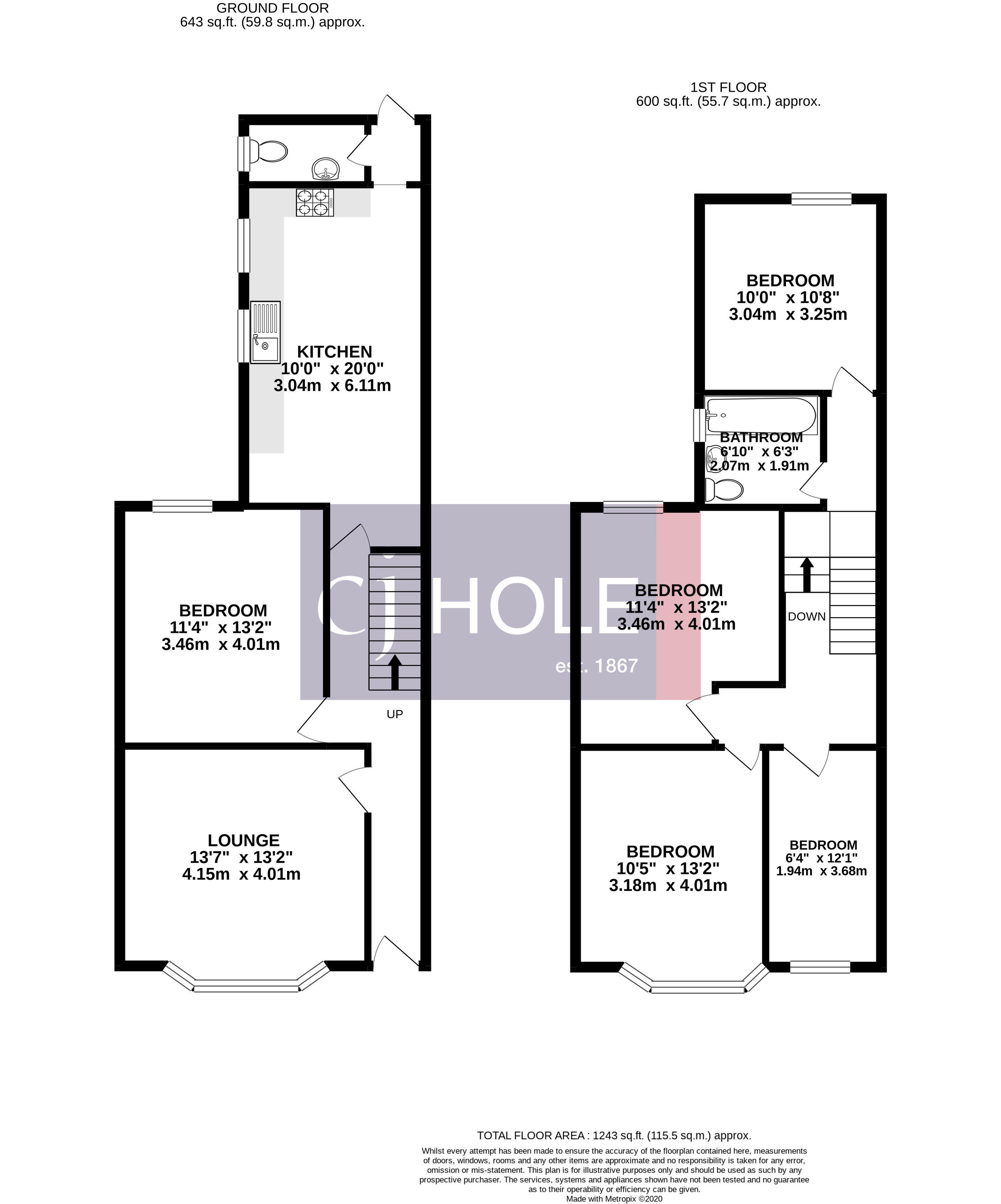 Quarrington Road, Bristol floorplan