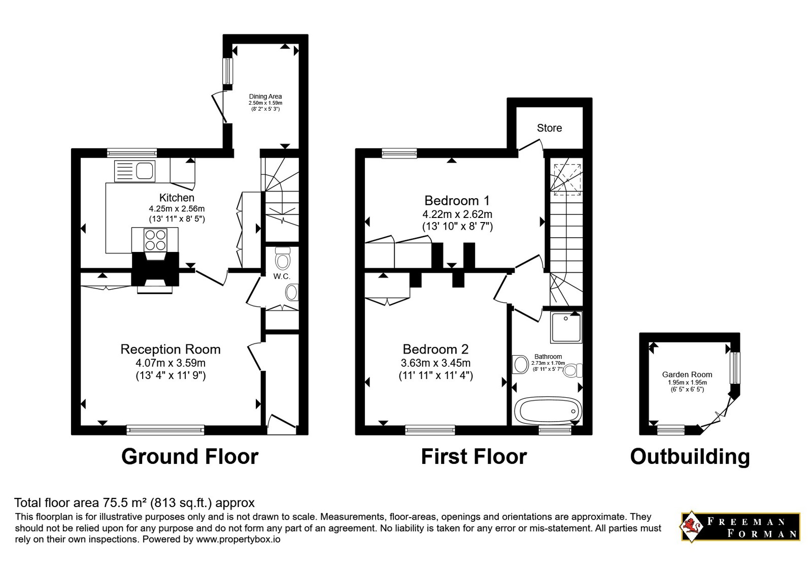 2 Orchard Cottage,, Ashurst, Kent floorplan