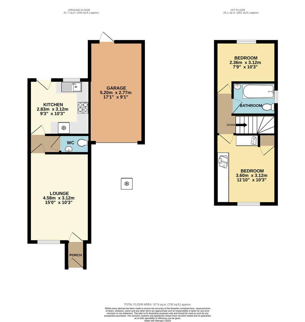 Boughton Lane, Clowne, Chesterfield S43, 2 bedroom semidetached house
