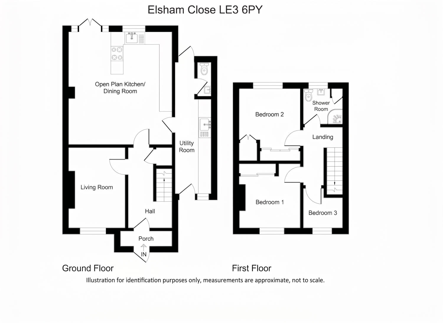 Elsham Close, Leicester floorplan