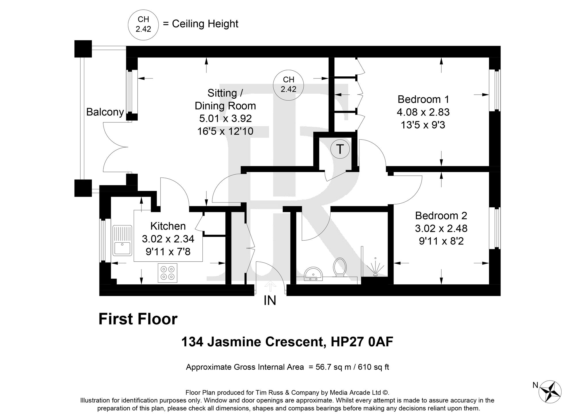 134 Jasmine Crescent, Princes Risborough floorplan