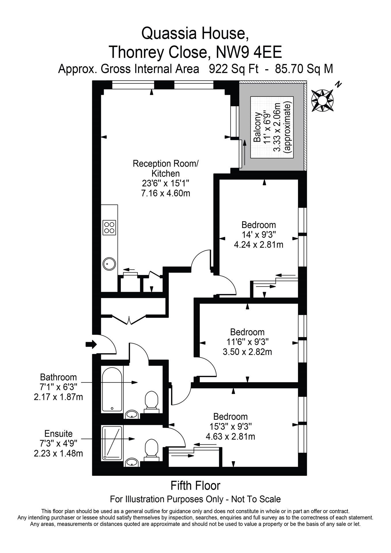 Flat 19, Quassia House, 36, Thonrey Close, London floorplan