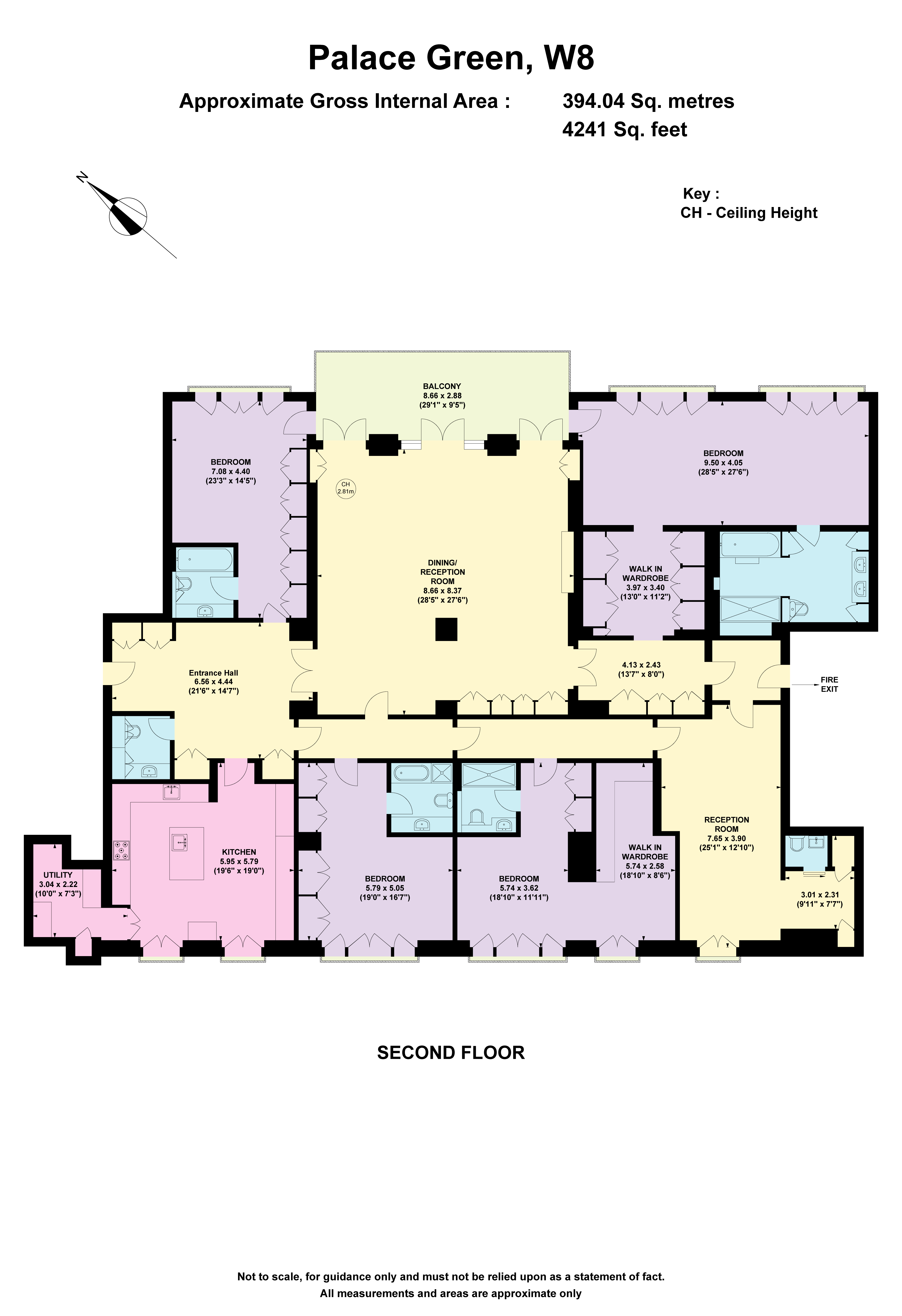 3a, Palace Green, London floorplan