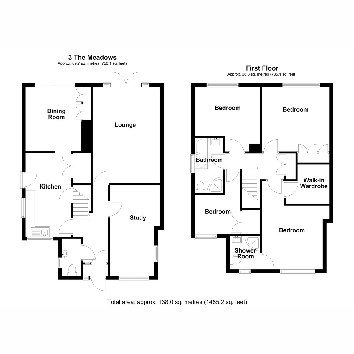 3, The Meadows, Uttoxeter floorplan