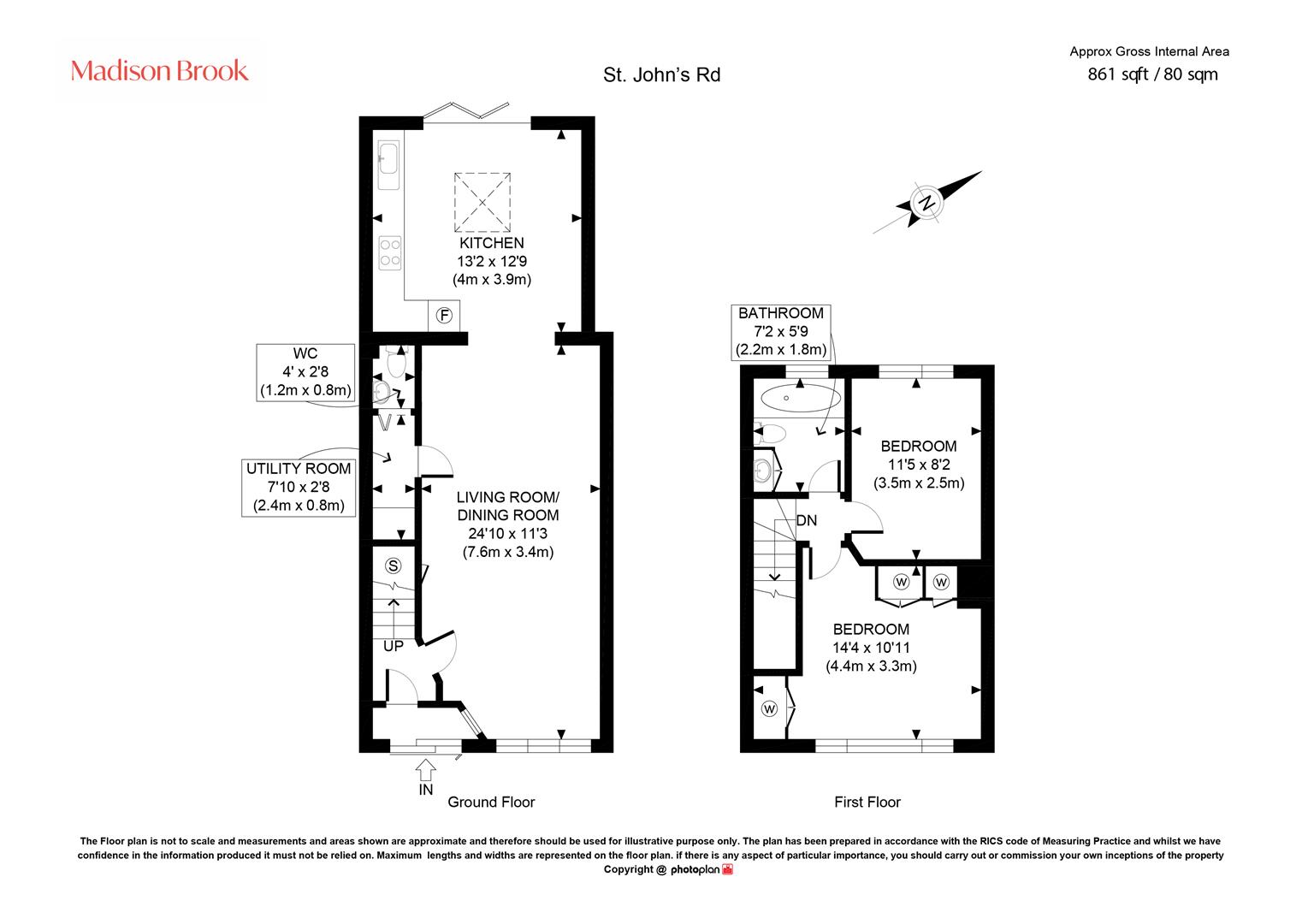 St. Johns Road, Hanworth floorplan