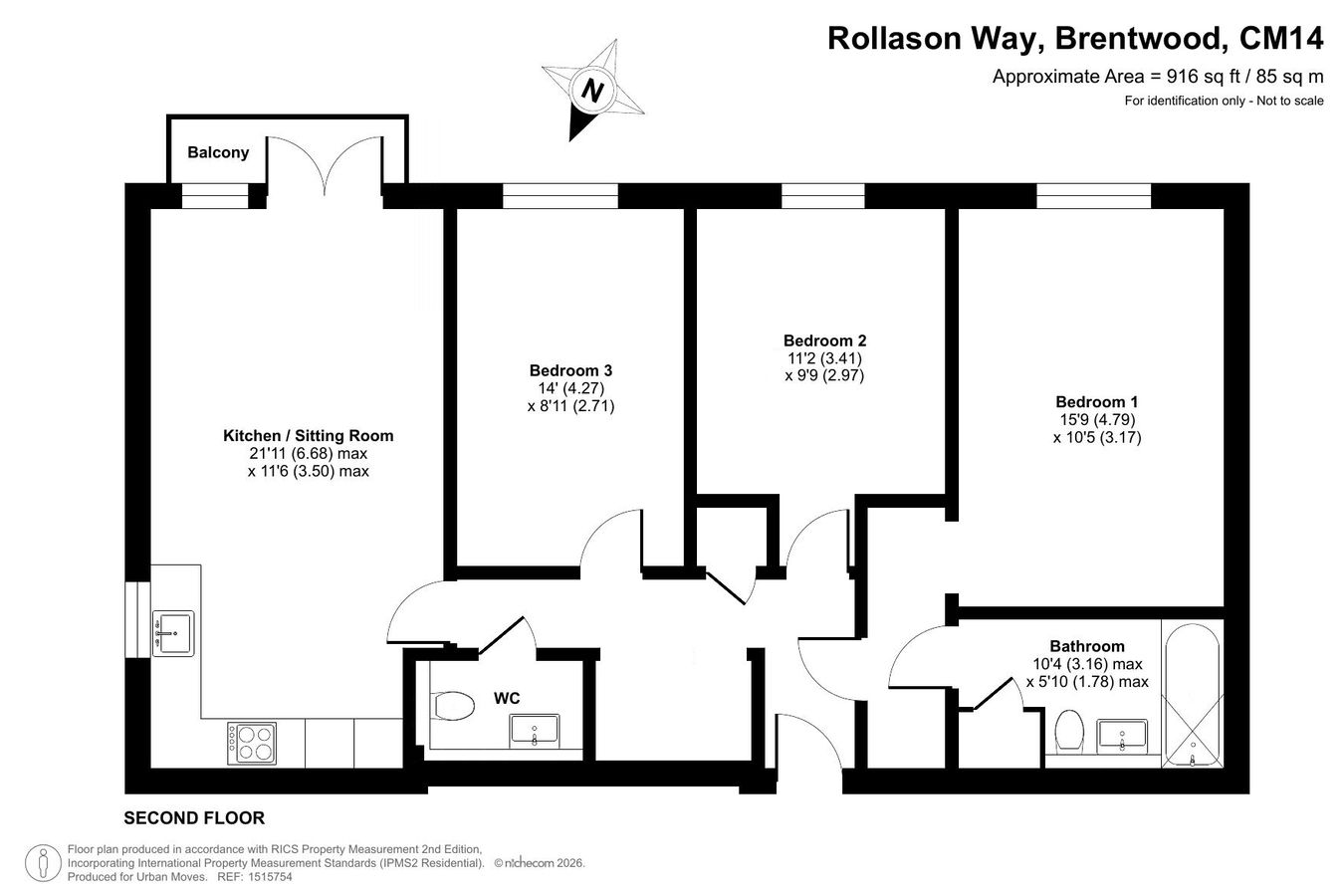 32, Boardman Place, Brentwood floorplan