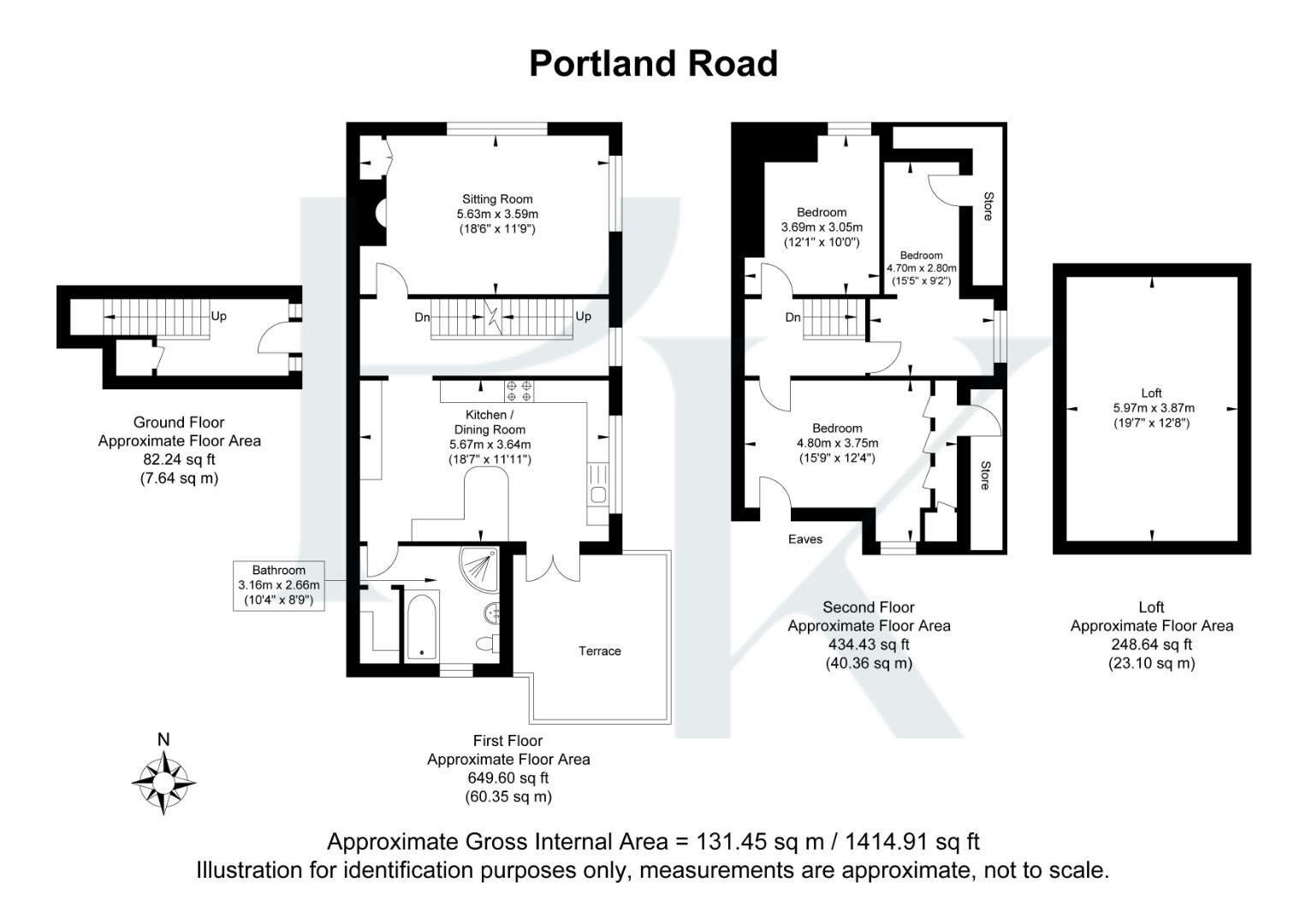 254A, Portland Road, Hove floorplan