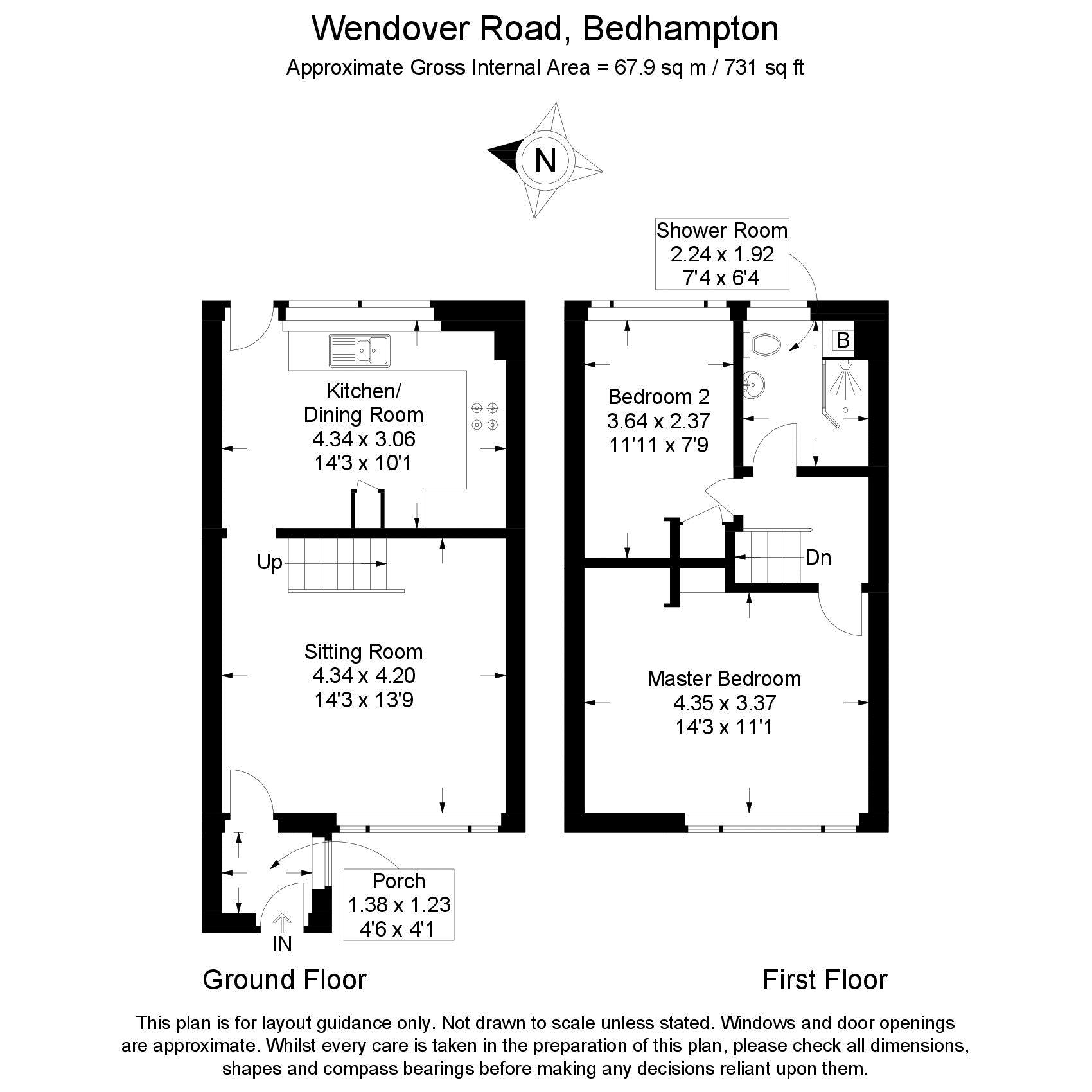 7, Wendover Road, Havant floorplan