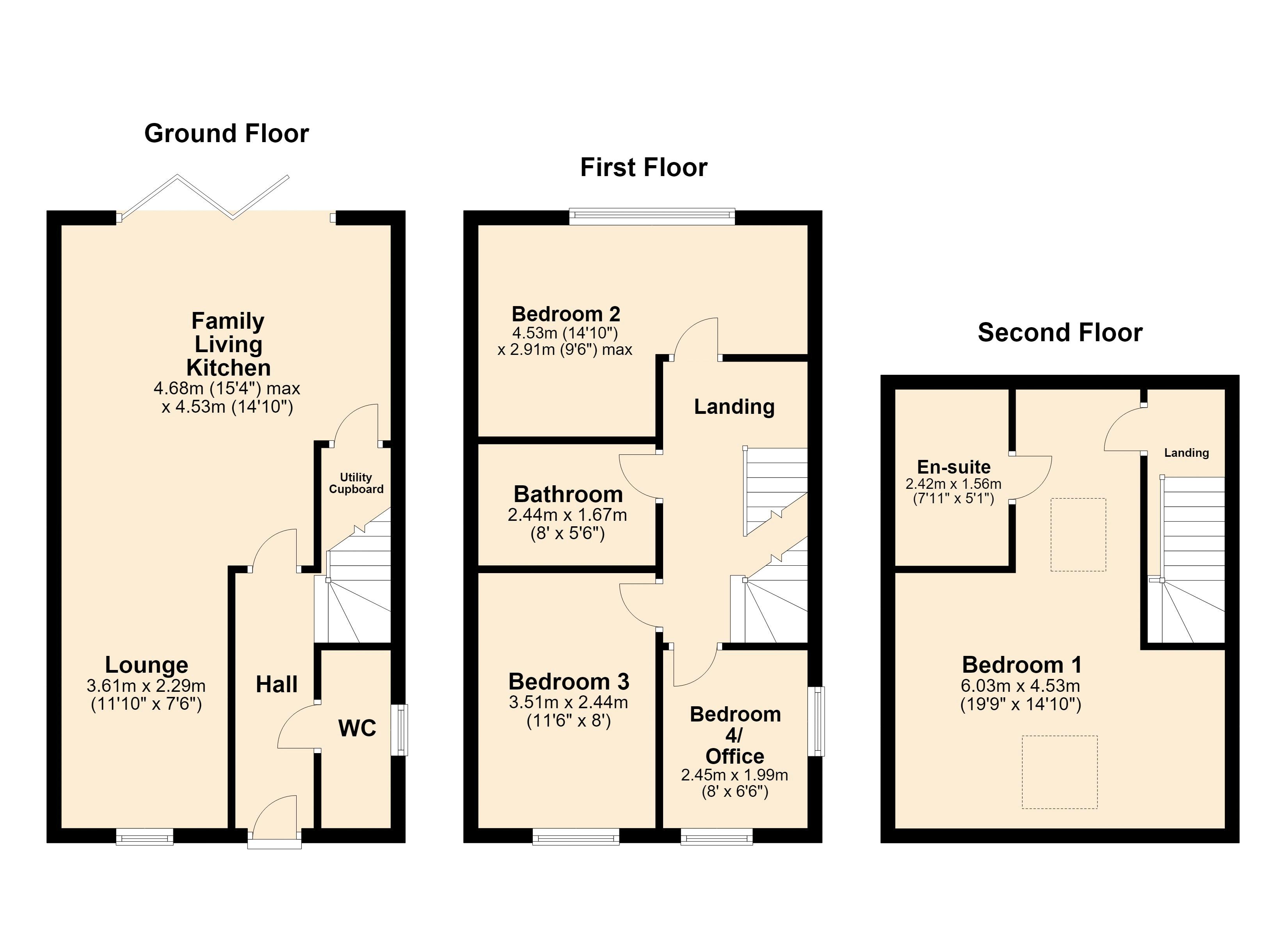57, Schofield Street, Heywood floorplan