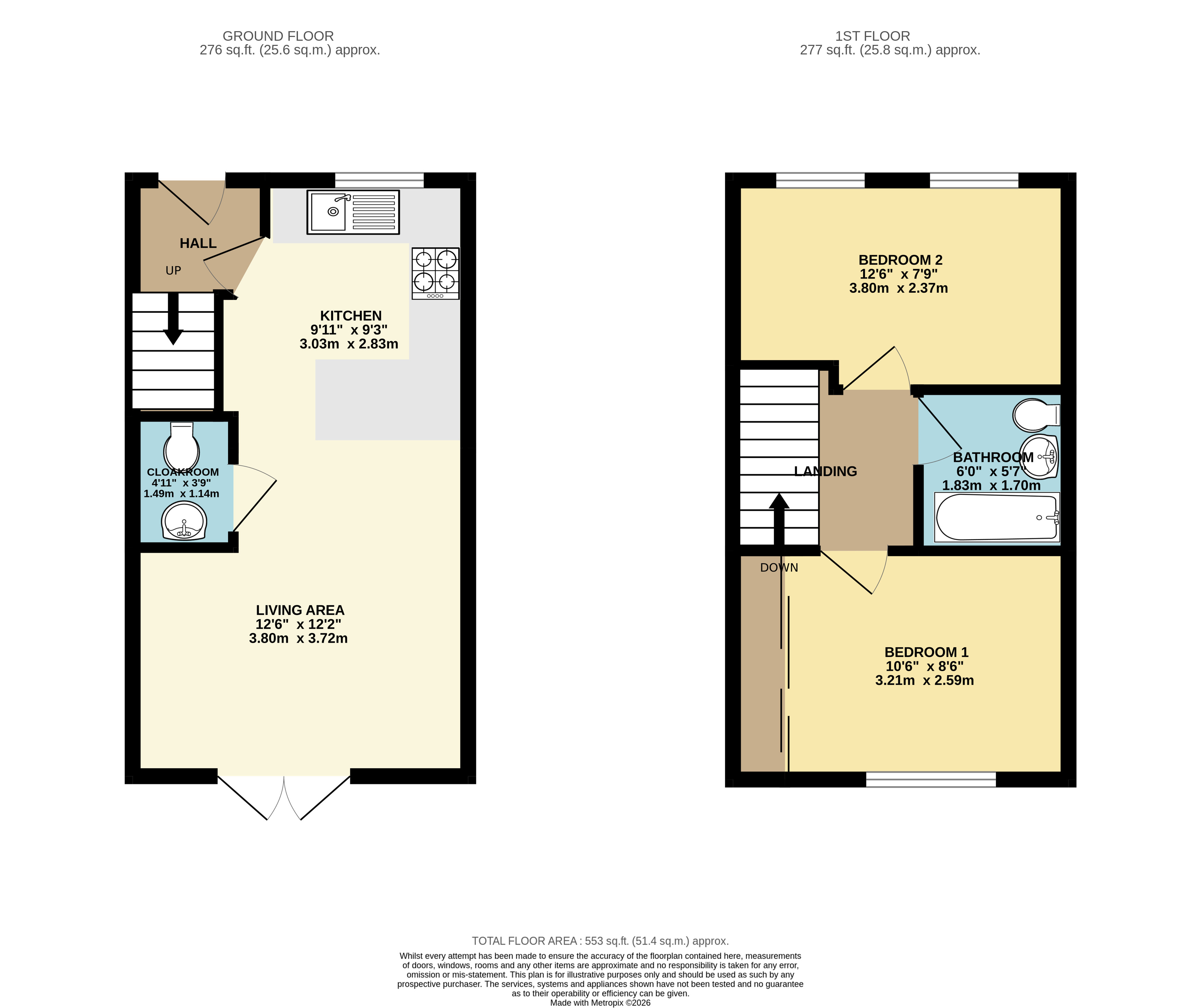 33, Orchard Way, Exeter floorplan
