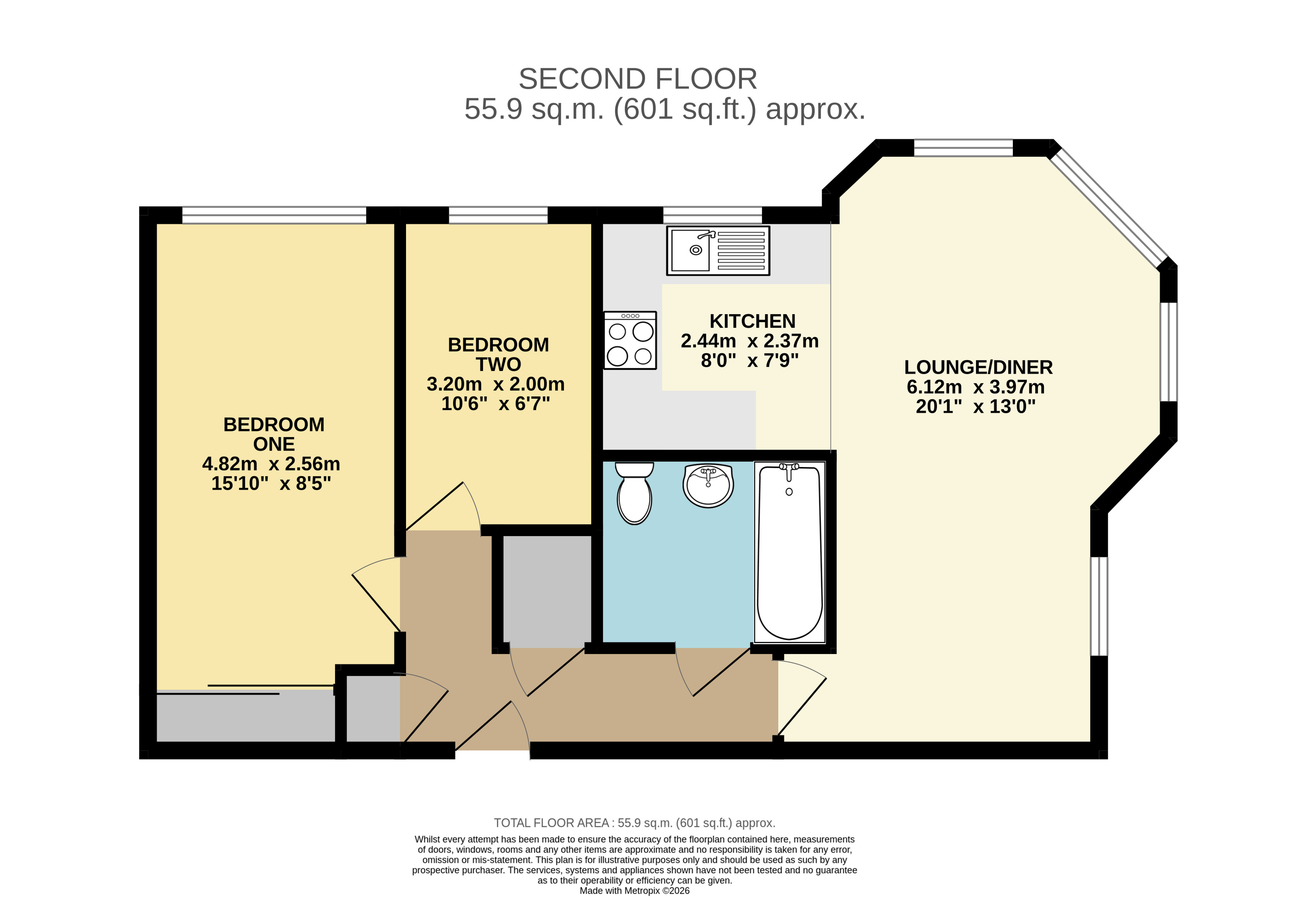 111, Kiln Way, Bedfordshire floorplan