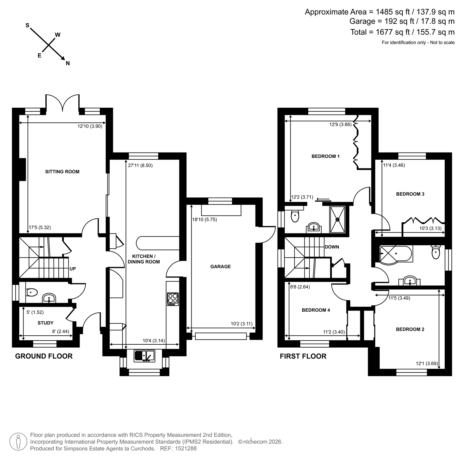2, Crabtree Lane, Leatherhead floorplan