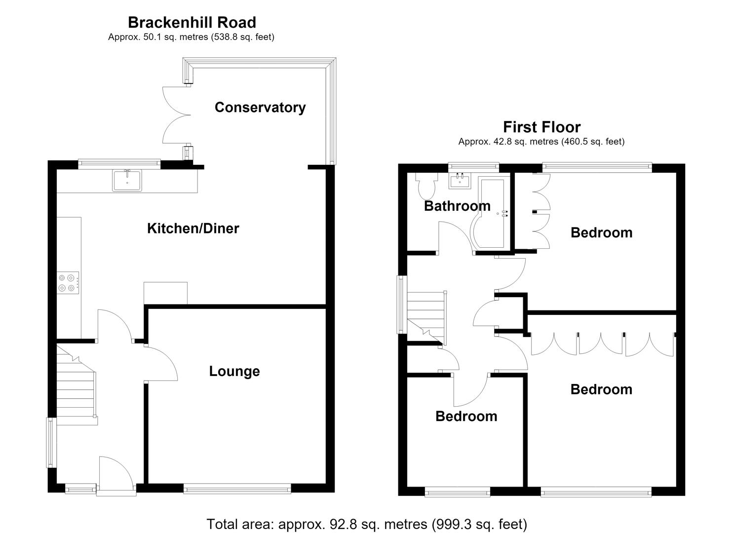 38, Brackenhill Road, Staffs floorplan