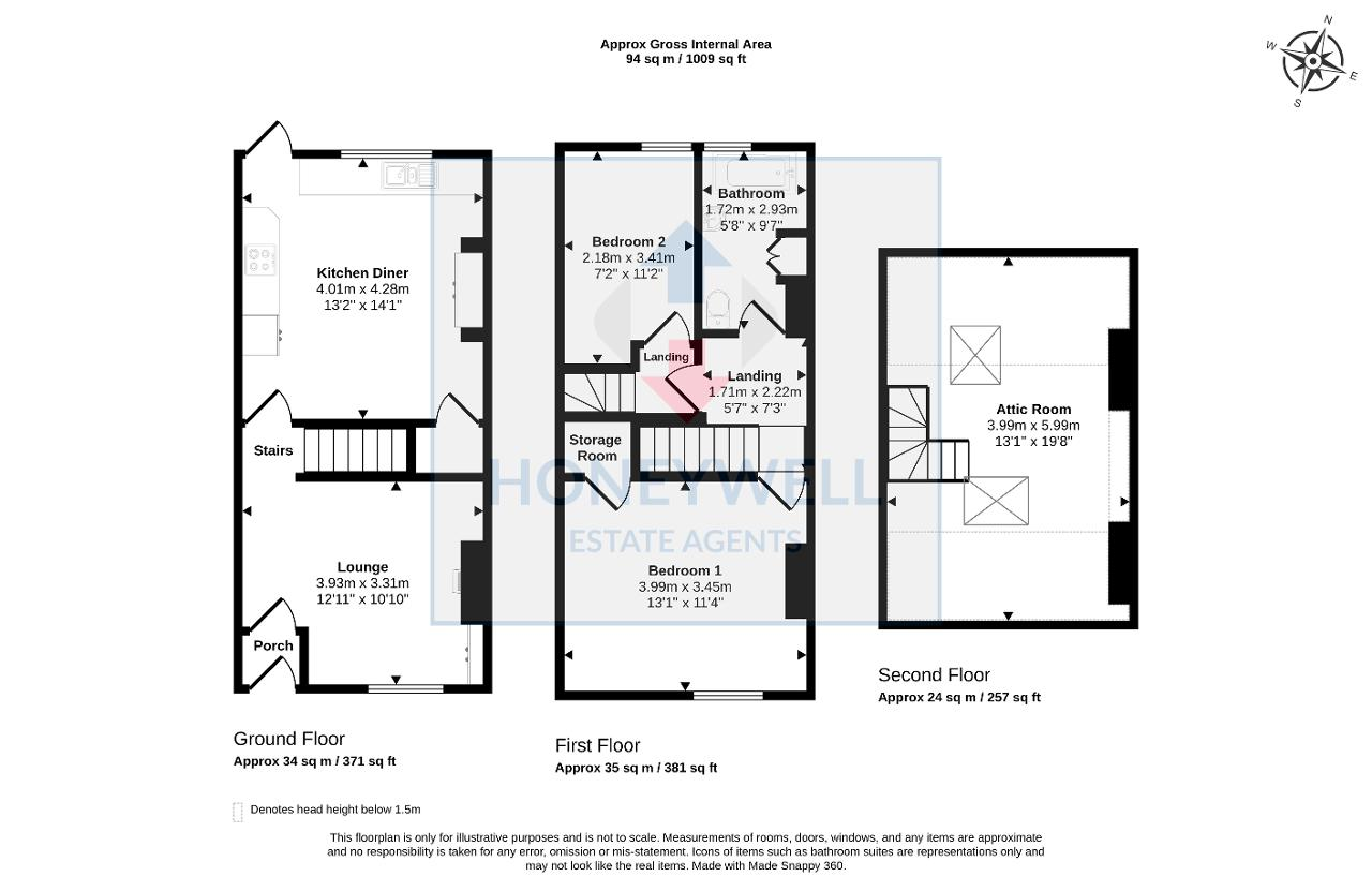 21, Thorn Street, Sabden floorplan