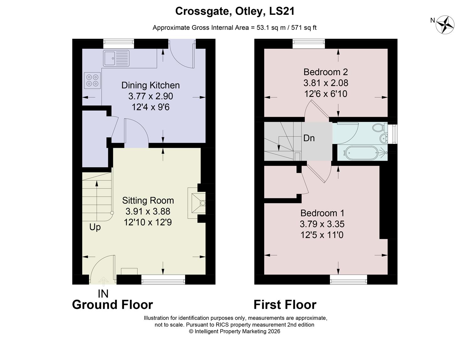 7, Crossgate, Otley floorplan