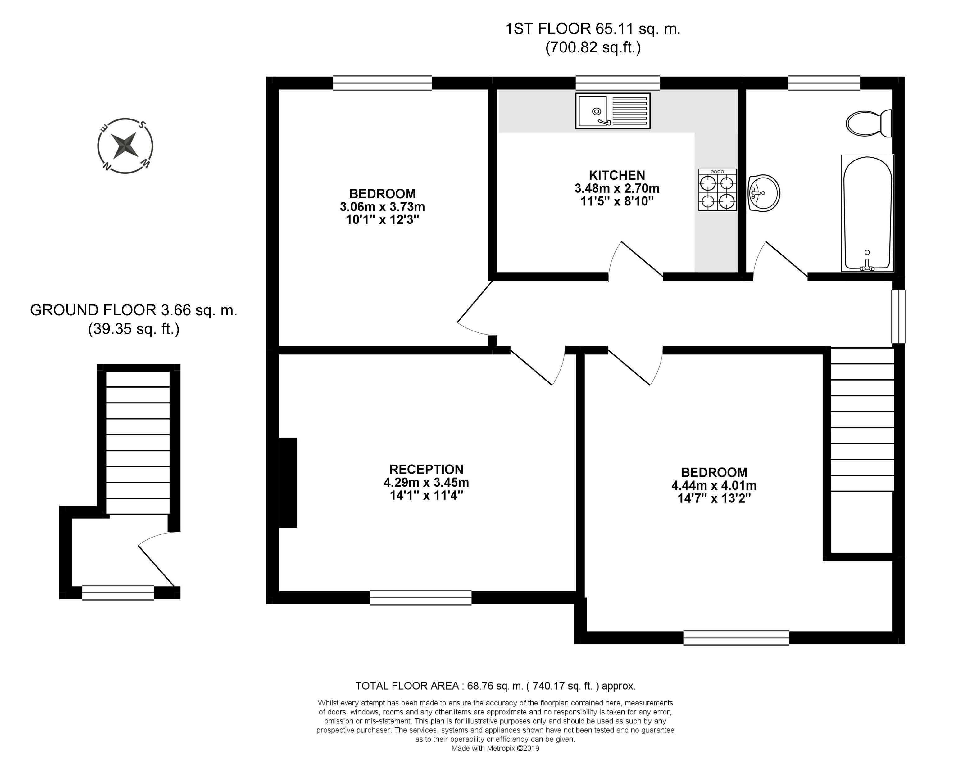 2 Bedrooms Flat to rent in Lake Road, Wimbledon SW19