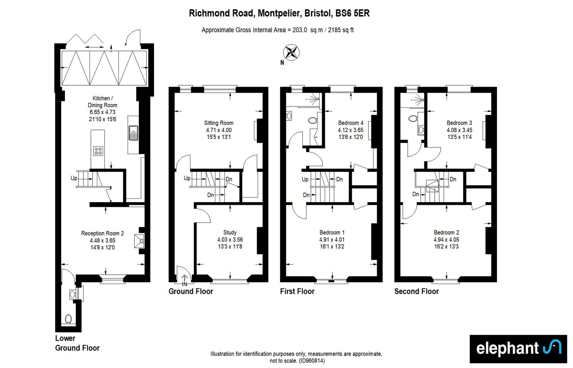 112 Richmond Road, Bristol floorplan