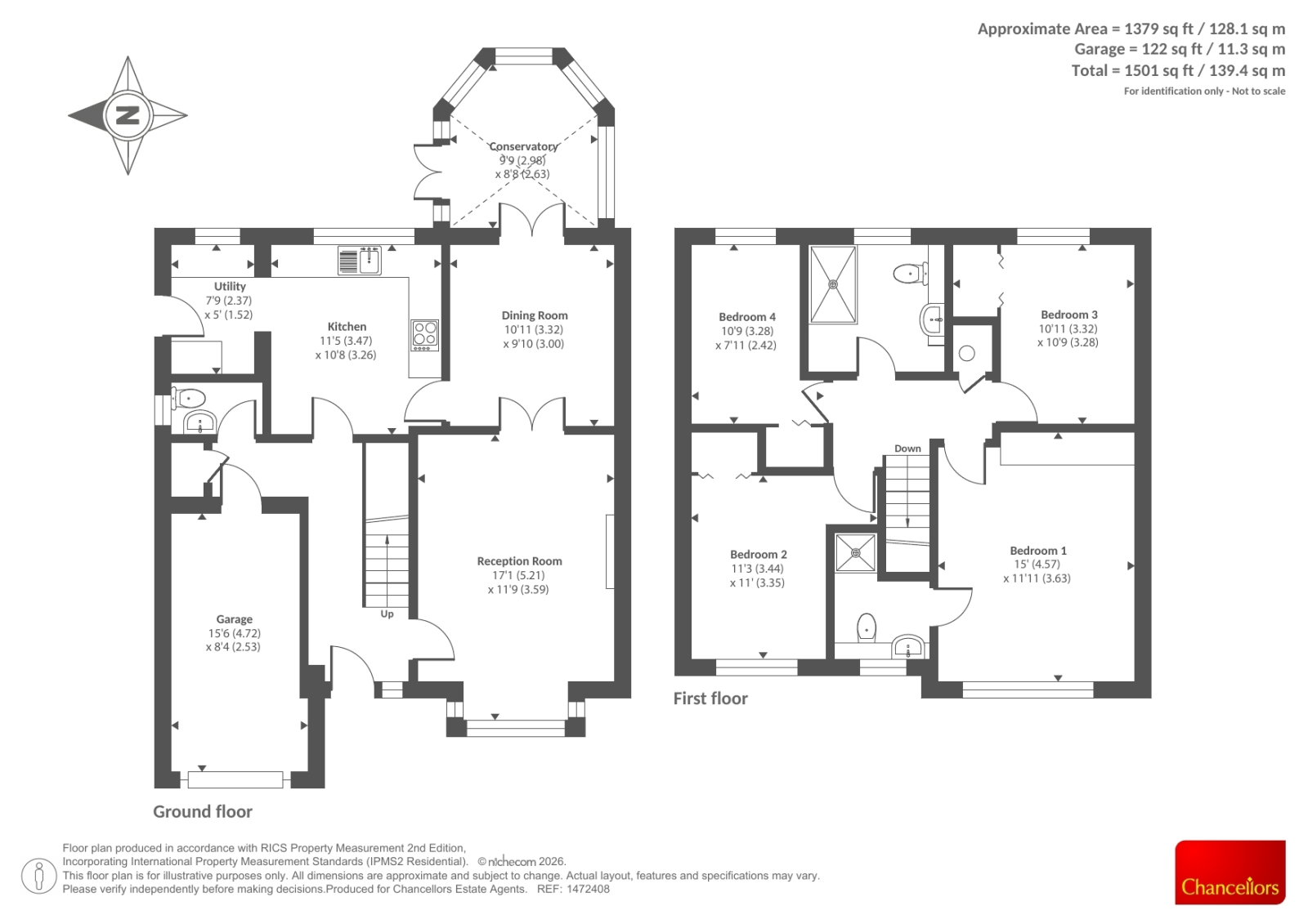 3, Crawley Chase, Bracknell floorplan