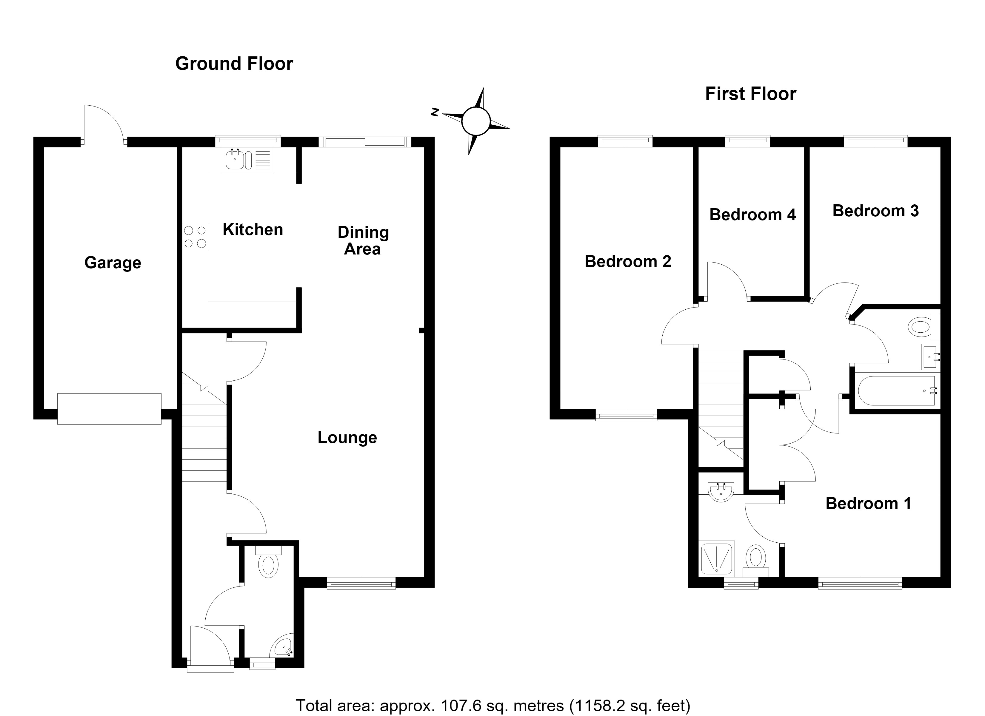 45, Blackdown Close, Hertfordshire floorplan