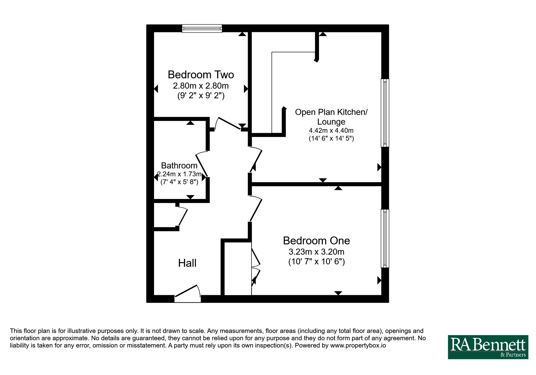 Apartment 4, Jubilee House, 71, Mayfield Road, Worcestershire floorplan