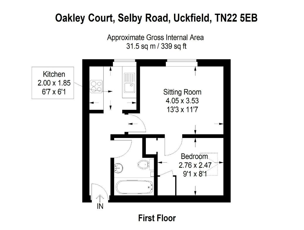Selby Road, Uckfield TN22, 1 bedroom flat for sale 63725346