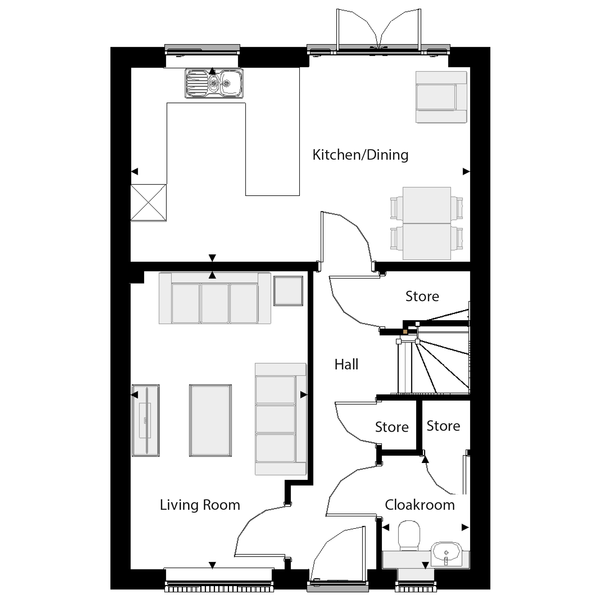 Oakfield Lane, Wilmington floorplan
