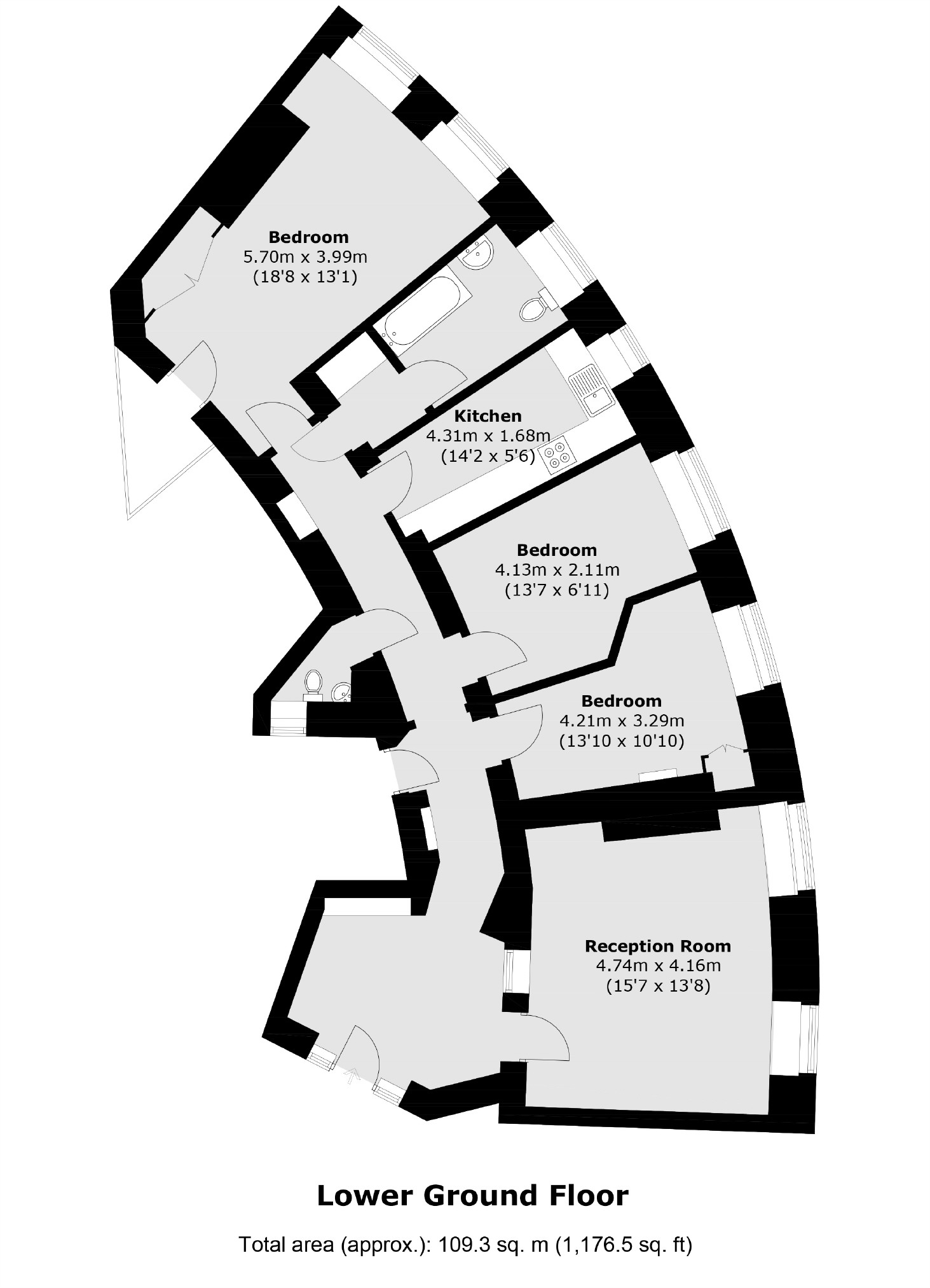 Kensington Gore, London floorplan