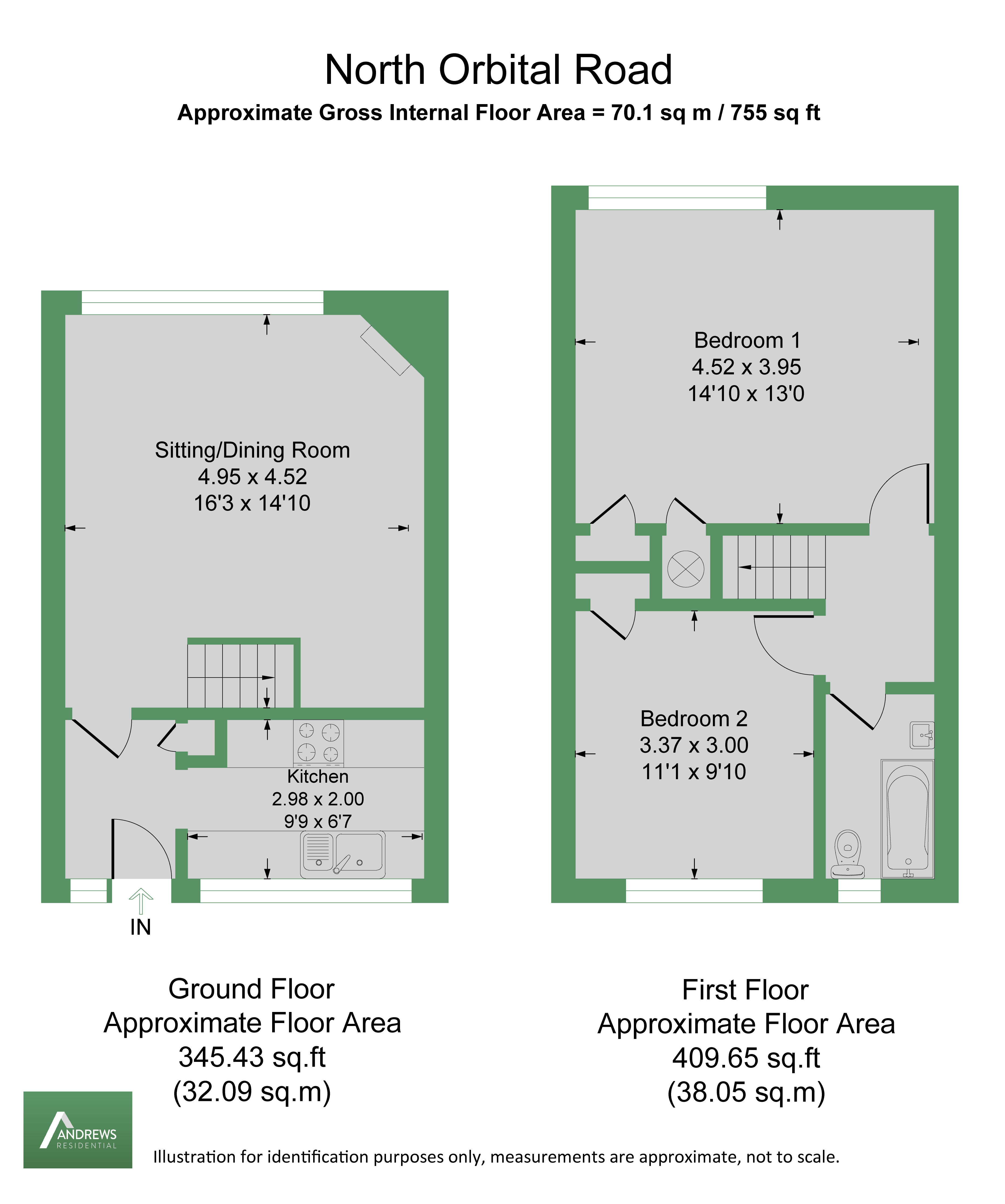 132, North Orbital Road, Uxbridge floorplan
