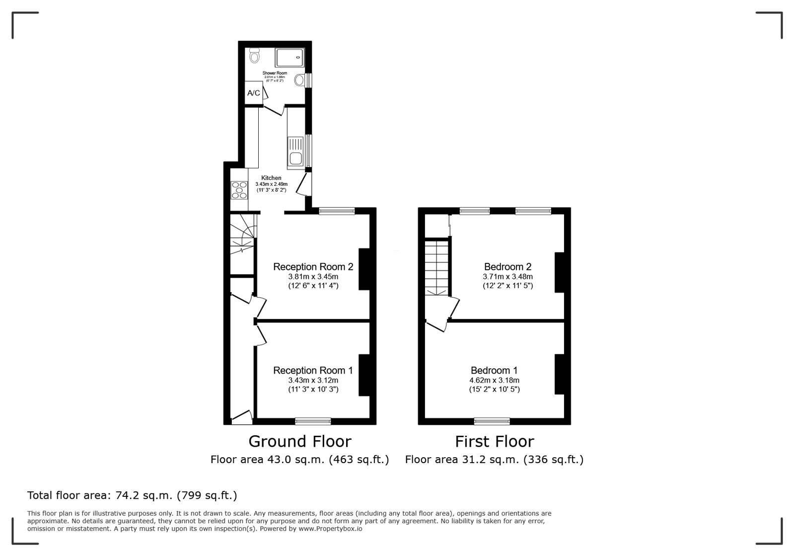 2, Fanny Street, Cardiff floorplan
