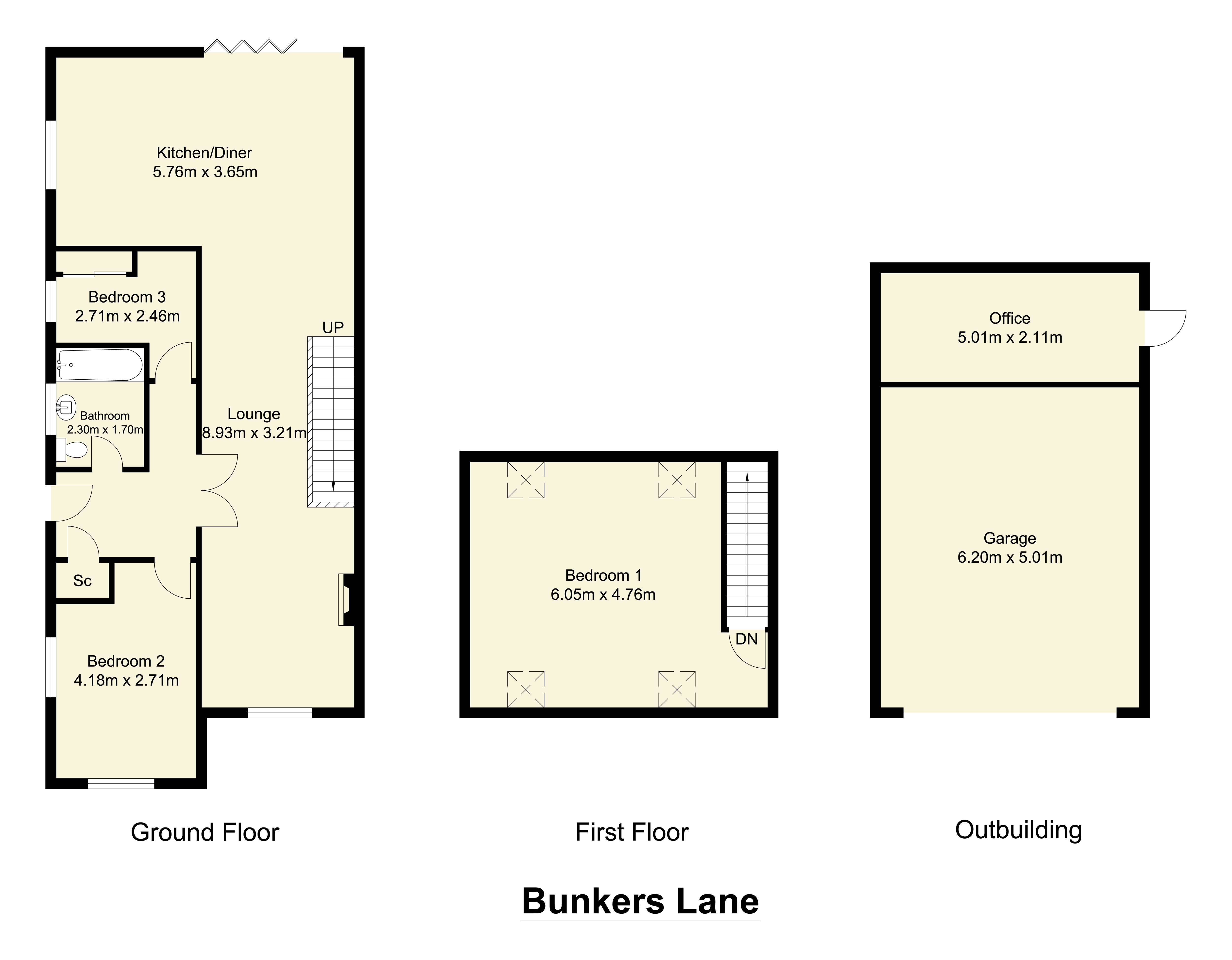 63, Bunkers Lane, West Yorkshire floorplan