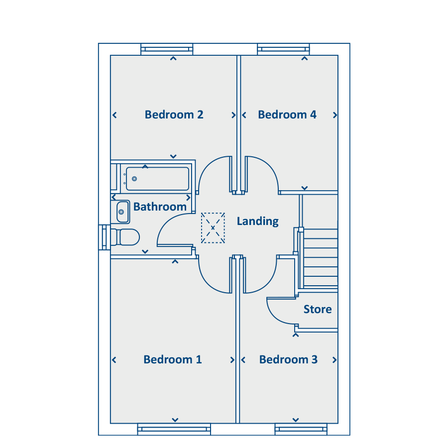 Plot 135, Bell Street, Upton, Pontefract floorplan
