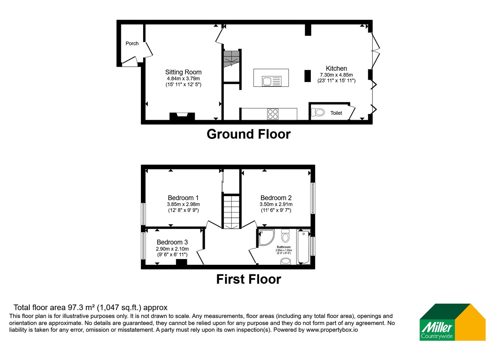 45, Boscathnoe Way, Cornwall floorplan