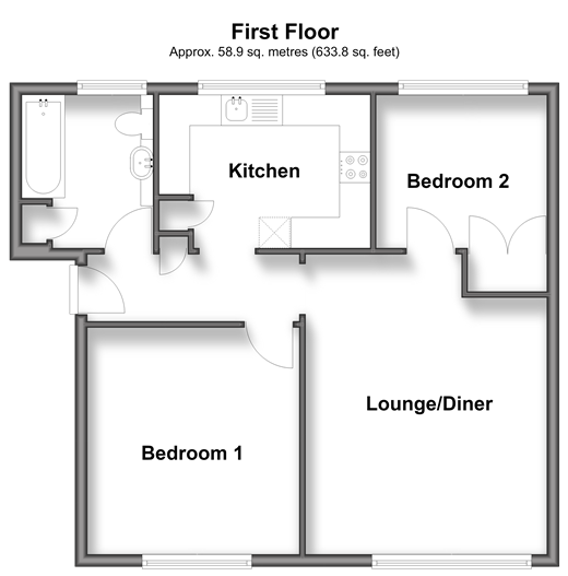Oakfield Drive, Reigate floorplan