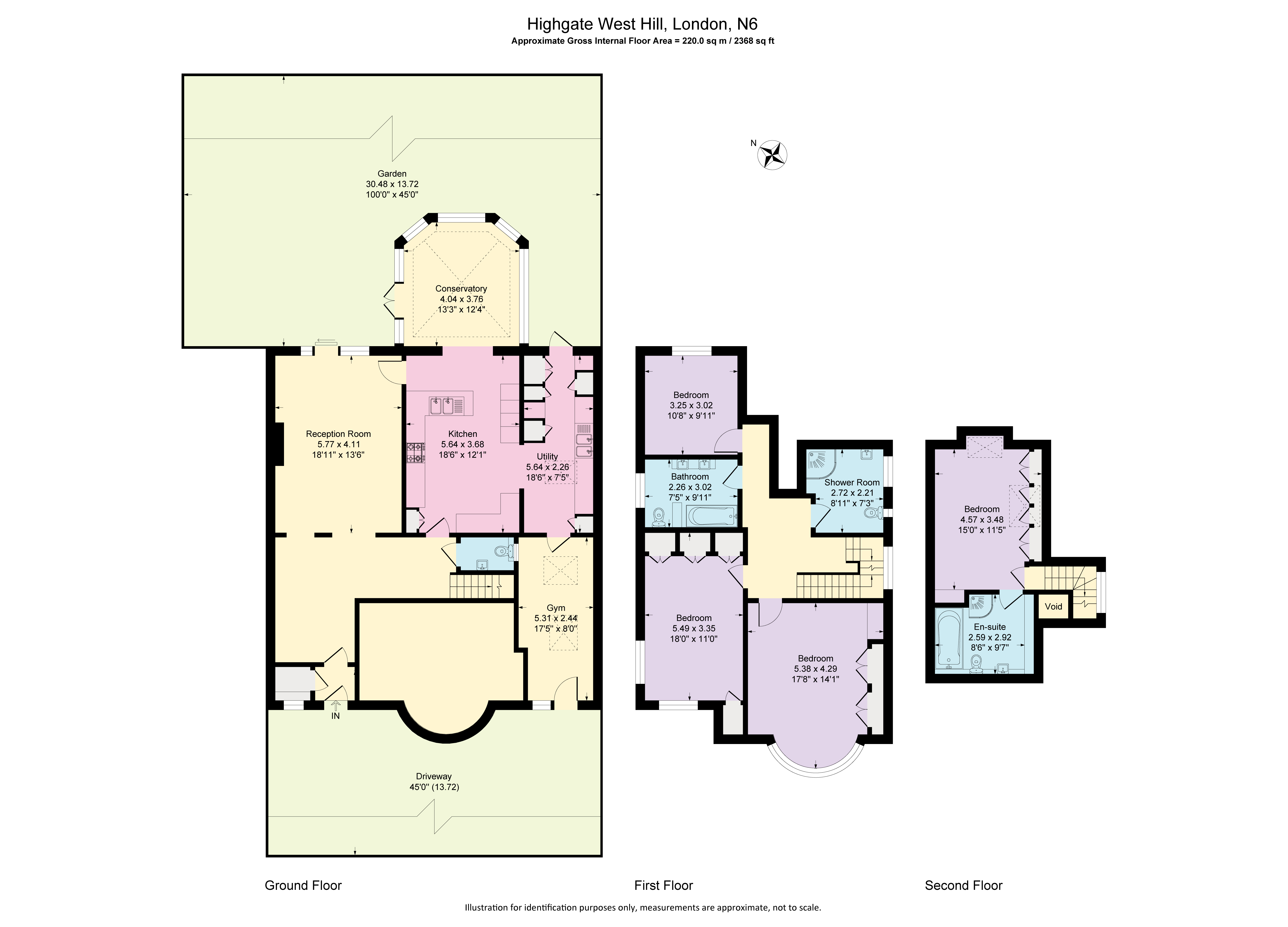 97, Highgate West Hill, London floorplan