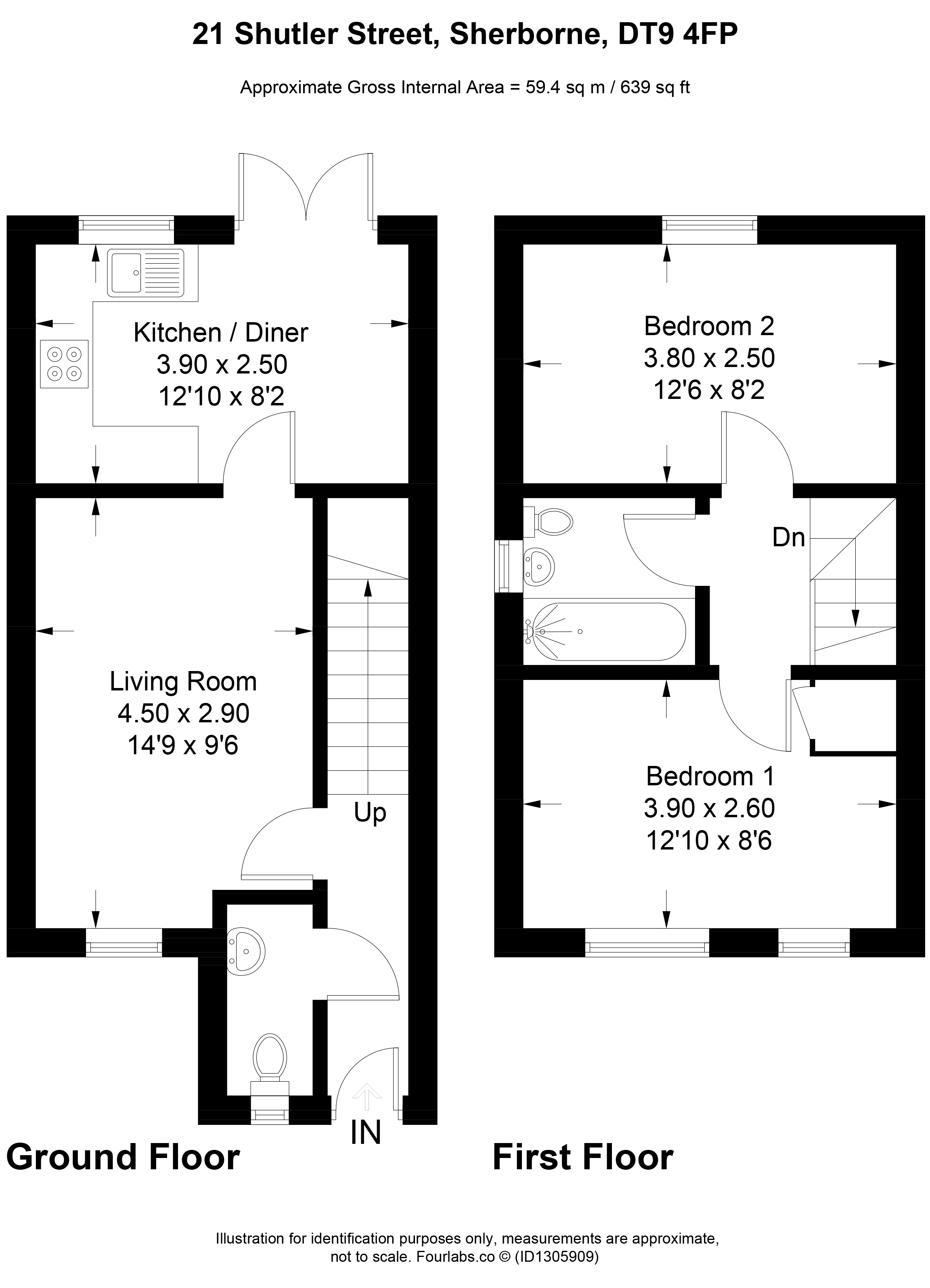 21, Shutler Street, Sherborne floorplan