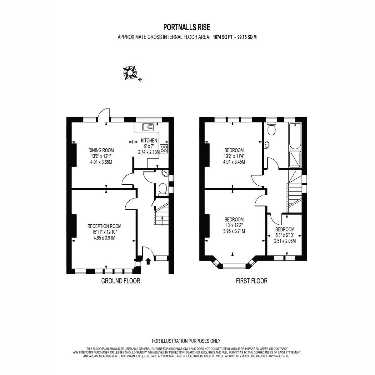 2, Portnalls Rise, Coulsdon floorplan