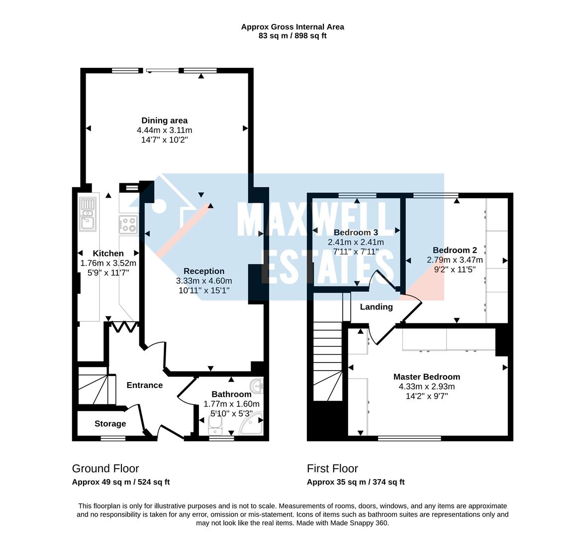 11, Kirton Walk, Edgware floorplan