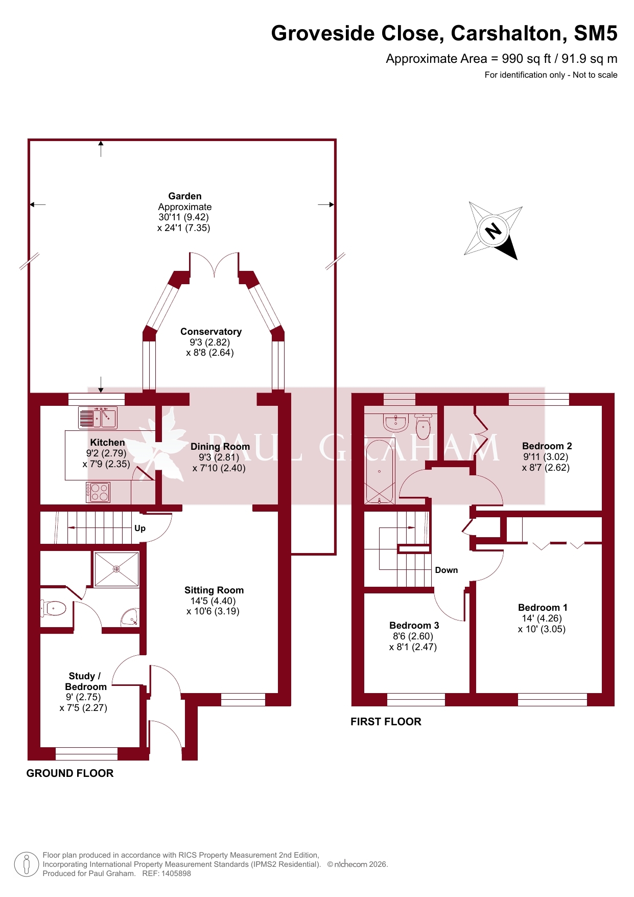 Groveside Close, Carshalton floorplan